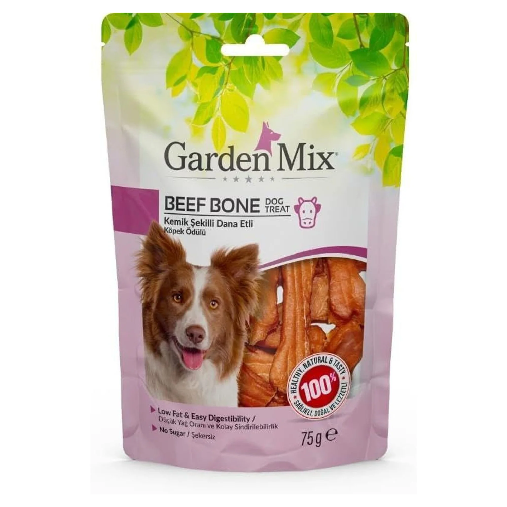 Garden Mix Kemik Şekilli Dana Etli Köpek Ödülü 75G