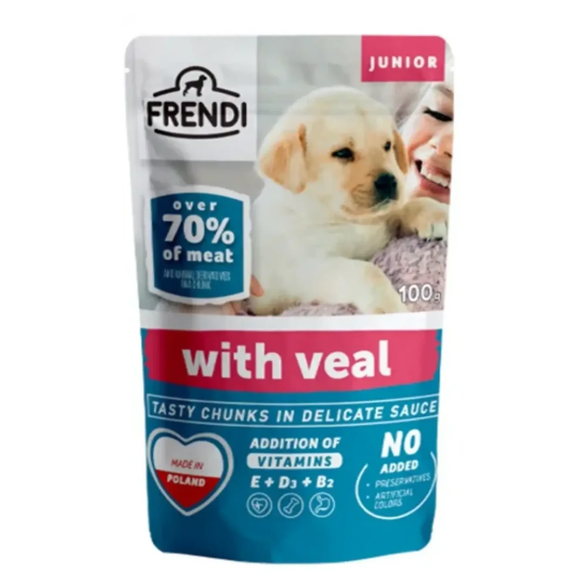 Frendi Frendi Dana Soslu Yavru Köpek Yaş Mama 100 G