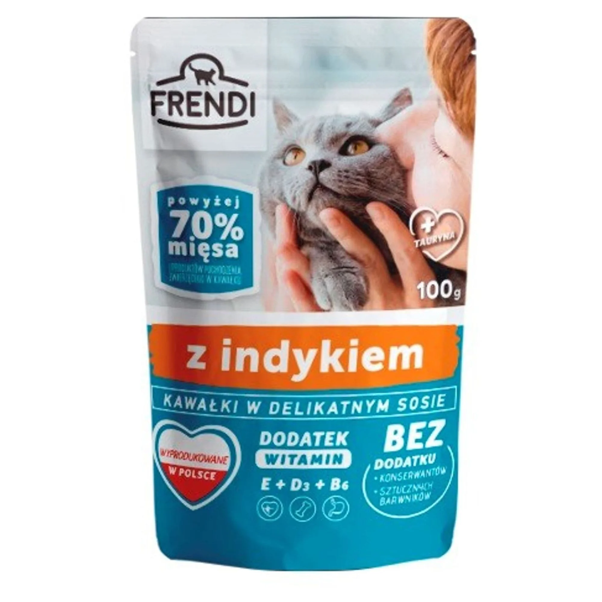 Frendi Frendi With Turkey Hindili Yetişkin Kedi Yaş Mama 100 G
