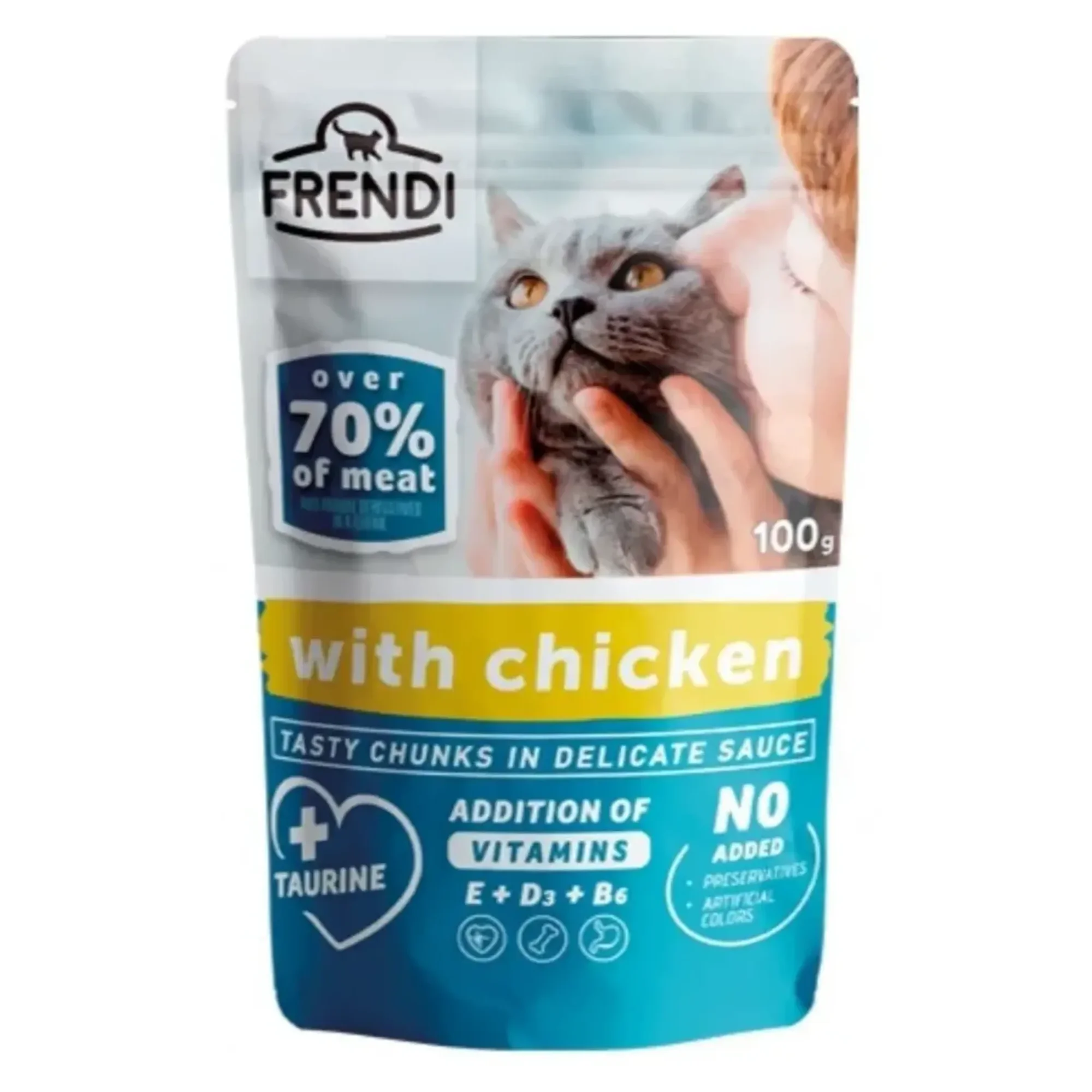 Frendi Frendi Tavuk Soslu Yetişkin Kedi Yaş Mama 100 G