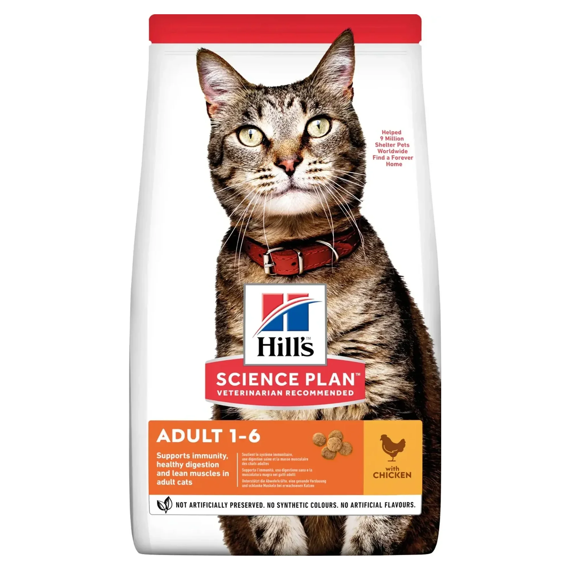Hill's Science Plan Hill's  Adult 1-6 Yaş Tavuklu Yetişkin Kedi Maması 13+2 KG