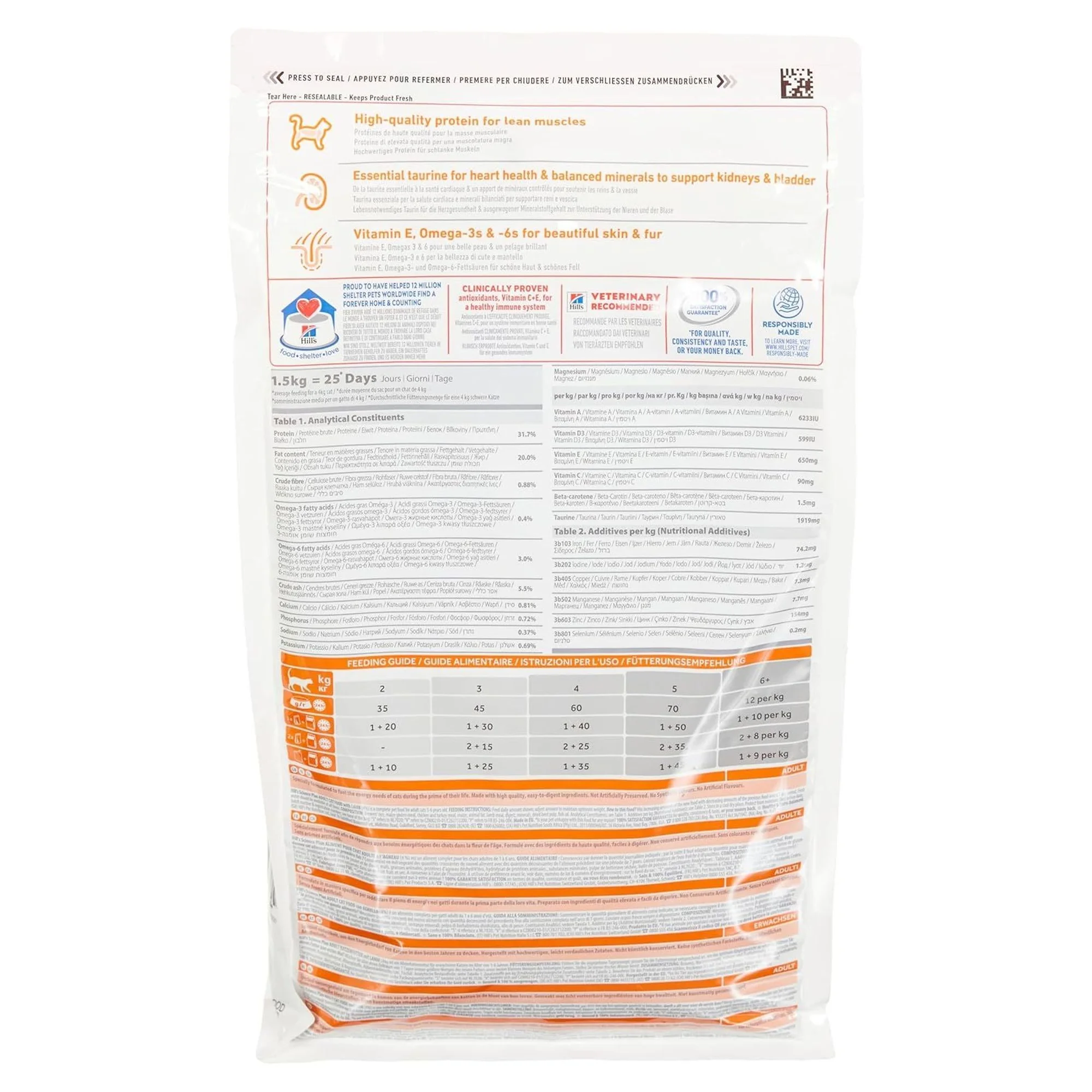 Hill's Science Plan Hill's Adult 1-6 Yaş Kuzulu Yetişkin Kedi Maması 1.5 KG — Normal, 1.5 kg — Görsel 2