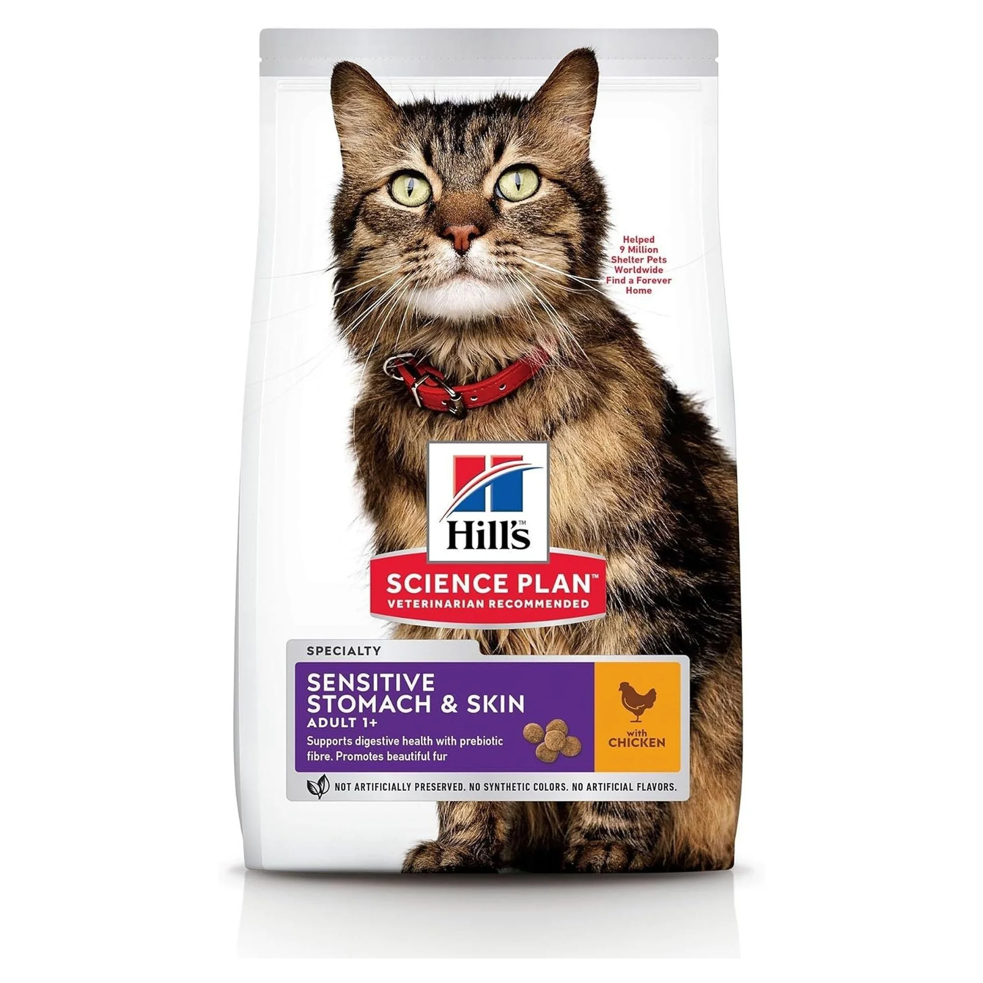 Hill's Science Plan Hill's Adult 1+ Yaş Hassas Cilt ve Sindirim İçin Tavuklu Yetişkin Kedi Maması  1.5 KG