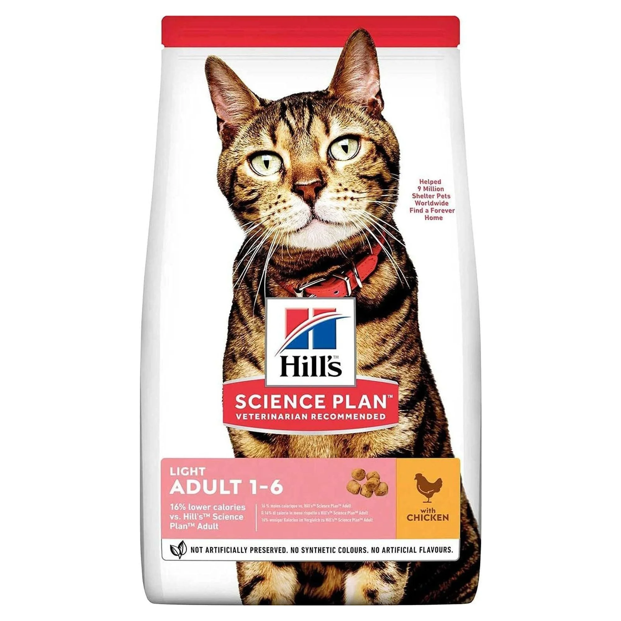 Hill's Science Plan Hill's Adult 1-6 Yaş Light Tavuklu Yetişkin Kedi Maması 1.5 KG