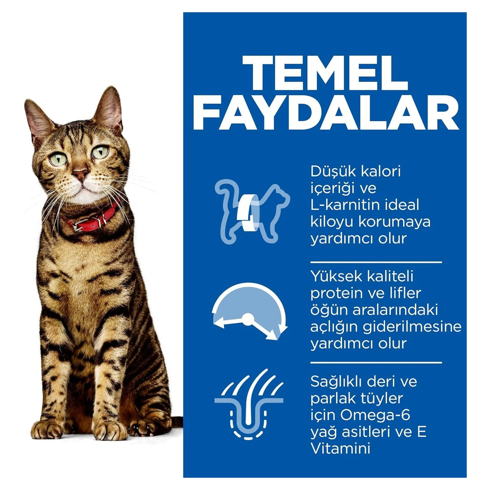 Hill's Science Plan Hill's Adult 1-6 Yaş Light Tavuklu Yetişkin Kedi Maması 3 KG — Diyet, 3 kg — Görsel 3
