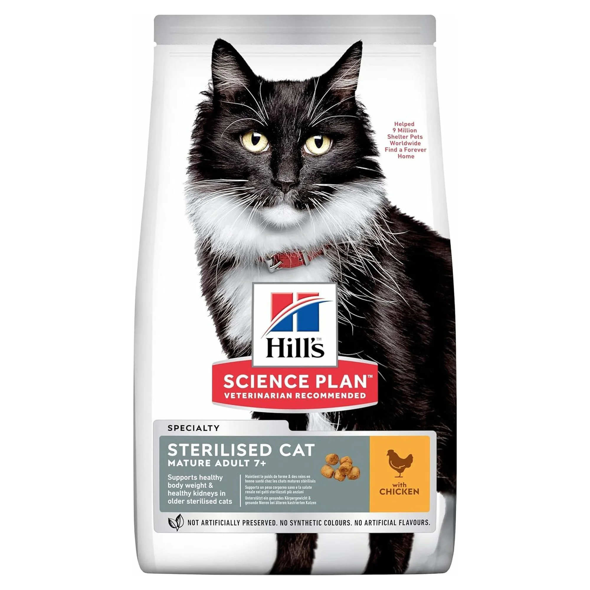 Hill's Science Plan Hill's Mature Adult 7+ Yaş Tavuklu Kısırlaştırılmış Yaşlı Kedi Maması 1.5 KG