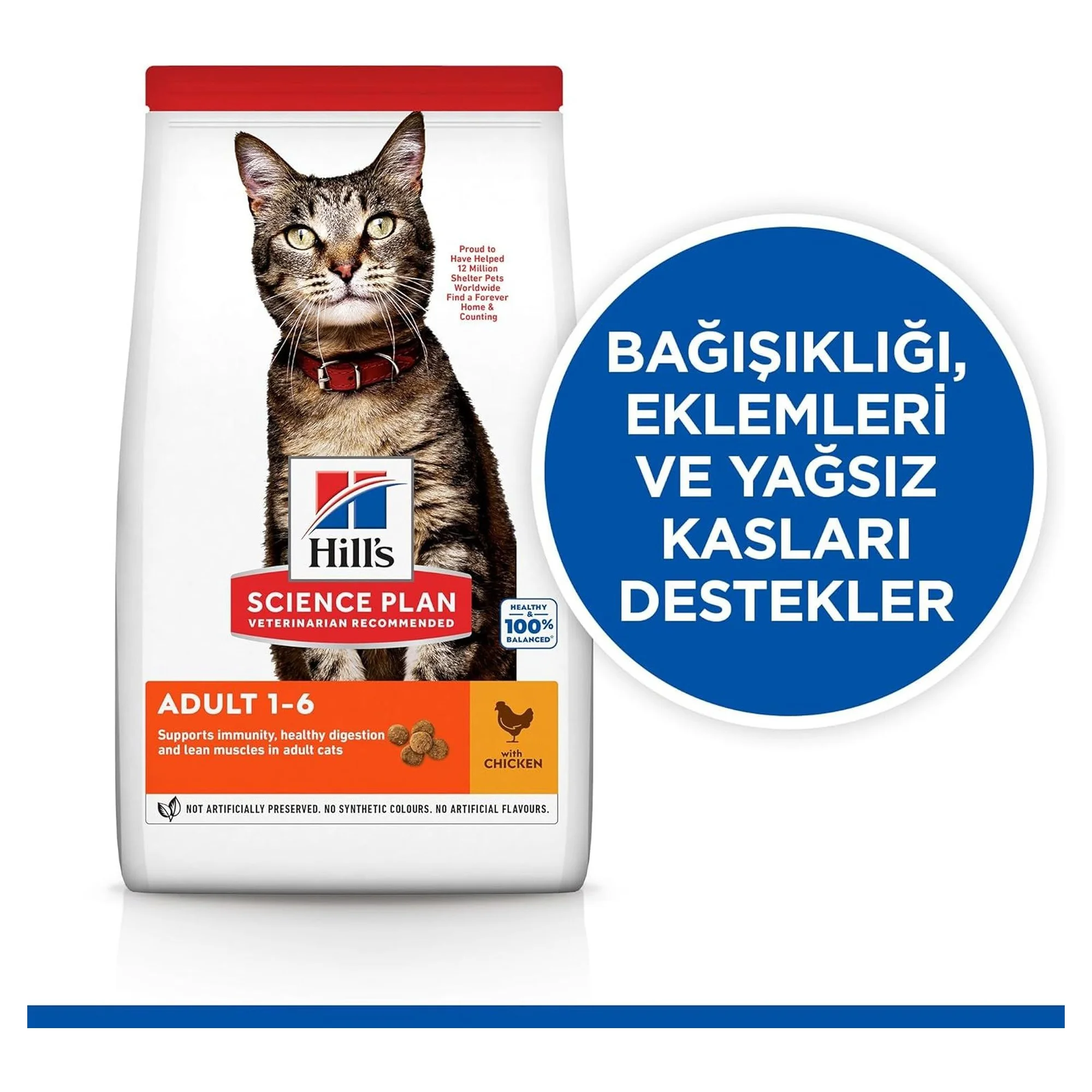 Hill's Science Plan Hill's Tavuklu Yetişkin Kedi Maması 8+2 KG — Normal, 10 kg — Görsel 2
