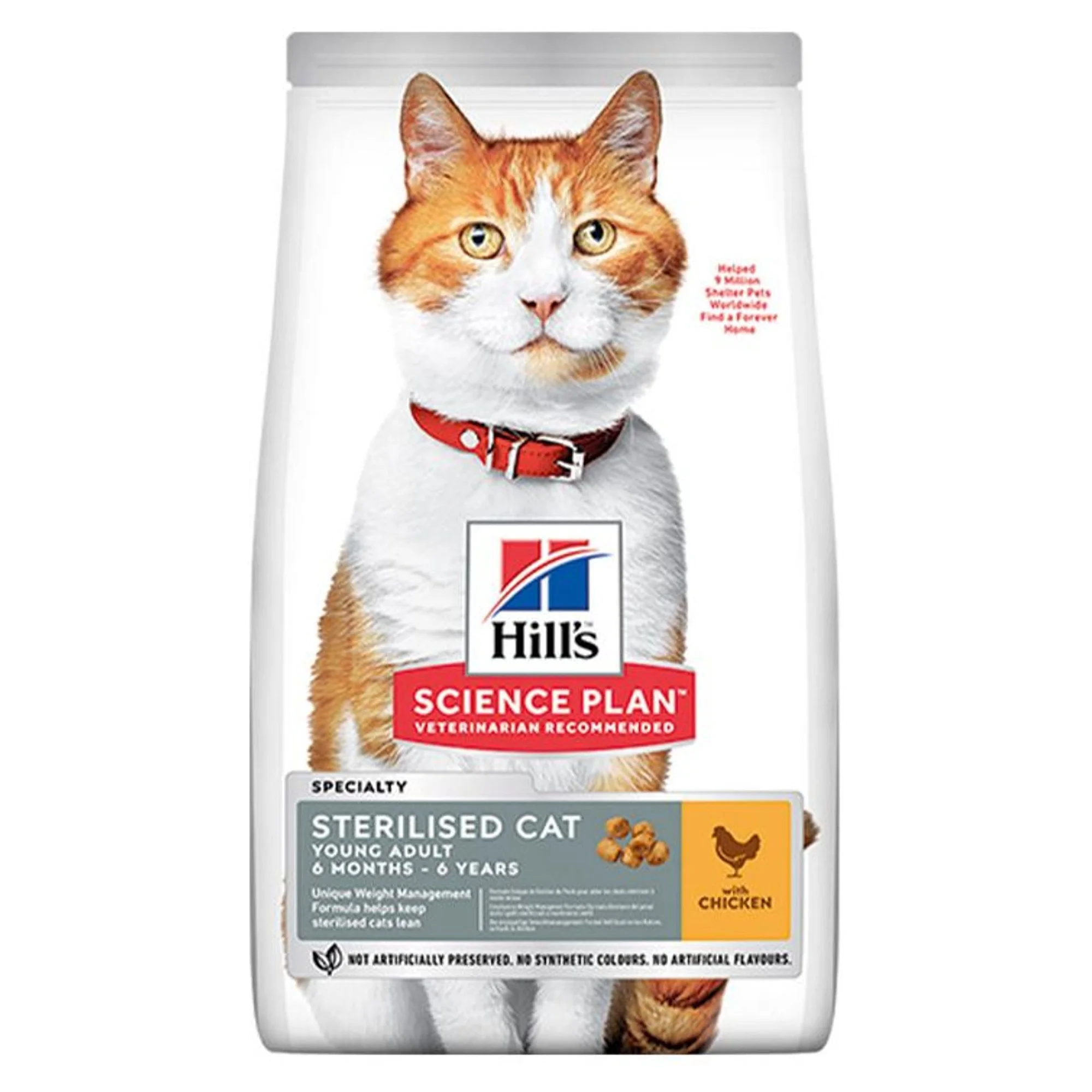 Hill's Science Plan Hill's Adult 1-6 Yaş Tavuklu Kısırlaştırılmış Yetişkin Kedi Maması 1.5 KG