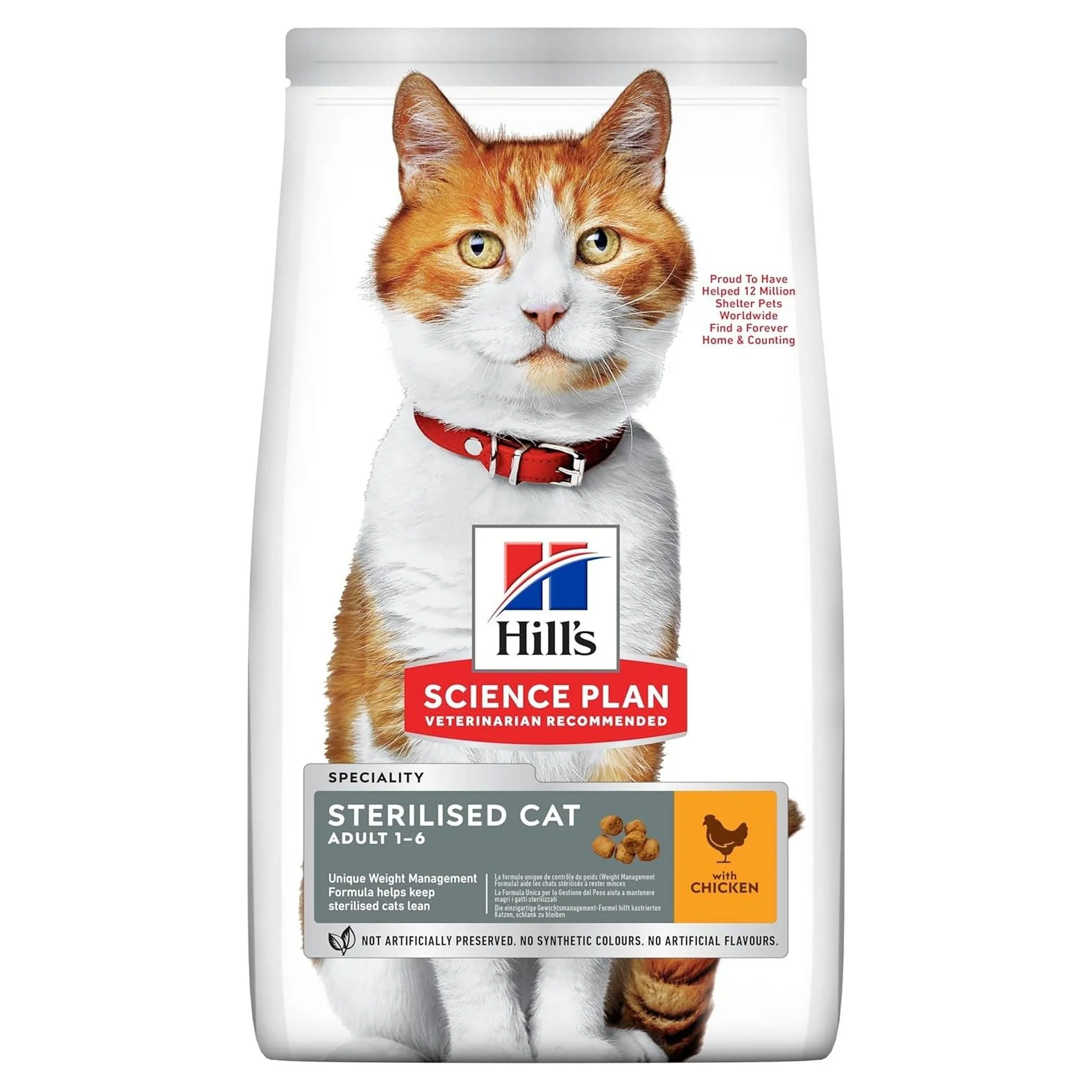 Hill's Science Plan Hill's Adult 1-6 Yaş Tavuklu Kısırlaştırılmış Yetişkin Kedi Maması 1.5 KG