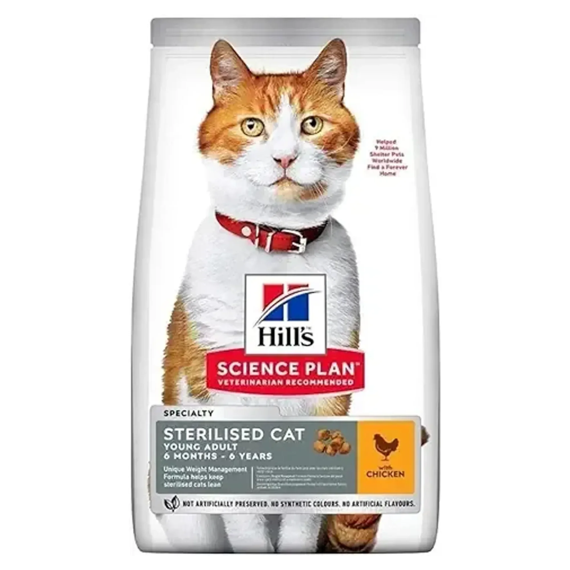 Hill's Science Plan Hill's 6 Ay+ Tavuklu Kısırlaştırılmış Genç Yetişkin Kedi Maması 13+2 KG