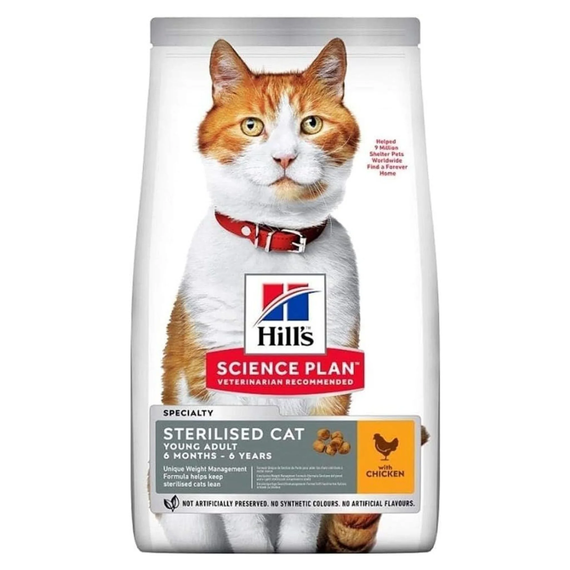 Hill's Science Plan Hill's 6 Ay+ Tavuklu Kısırlaştırılmış Genç Yetişkin Kedi Maması 13+2 KG