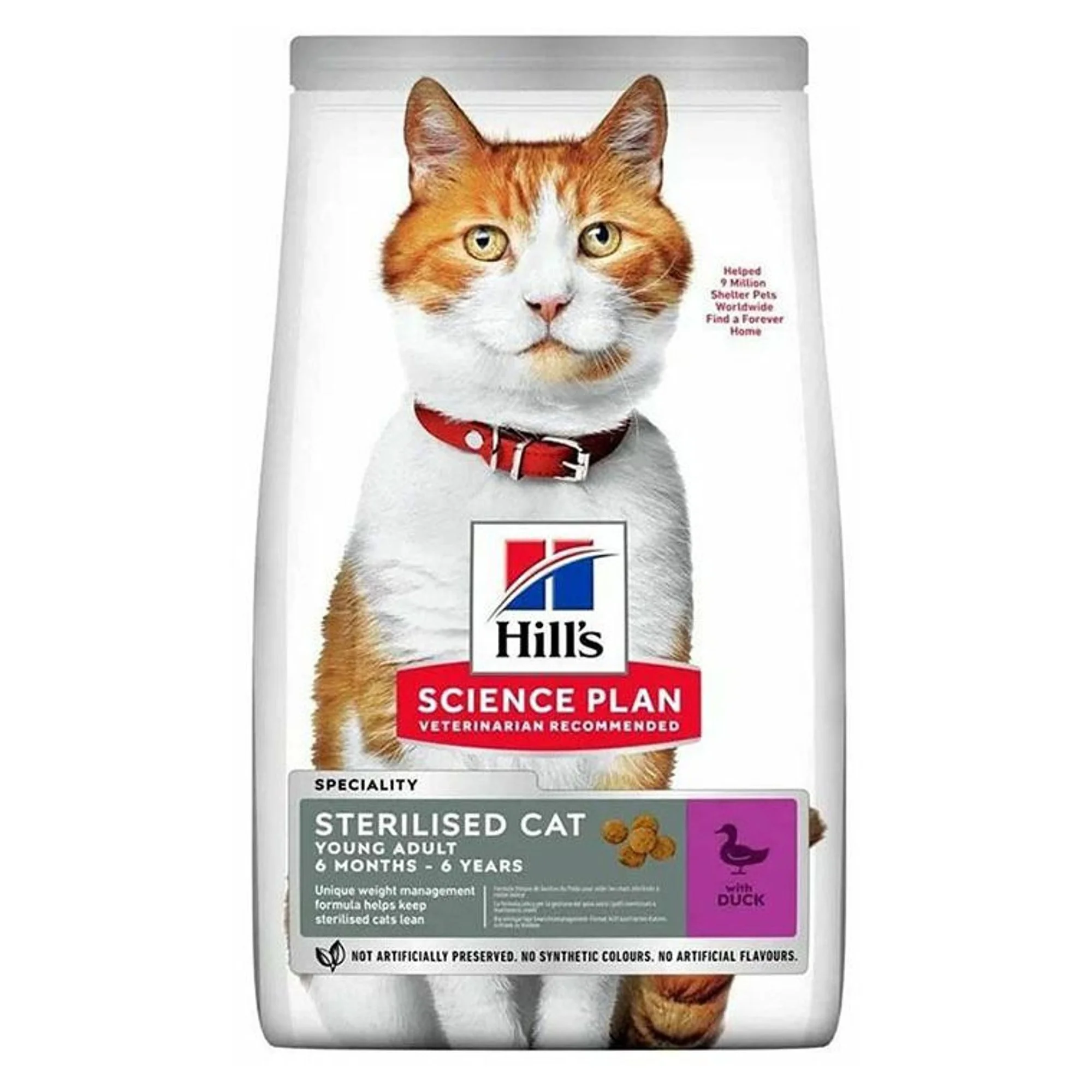 Hill's Science Plan Hill's 6 Ay+ Ördekli Kısırlaştırılmış Genç Yetişkin Kedi Maması 8+2 KG