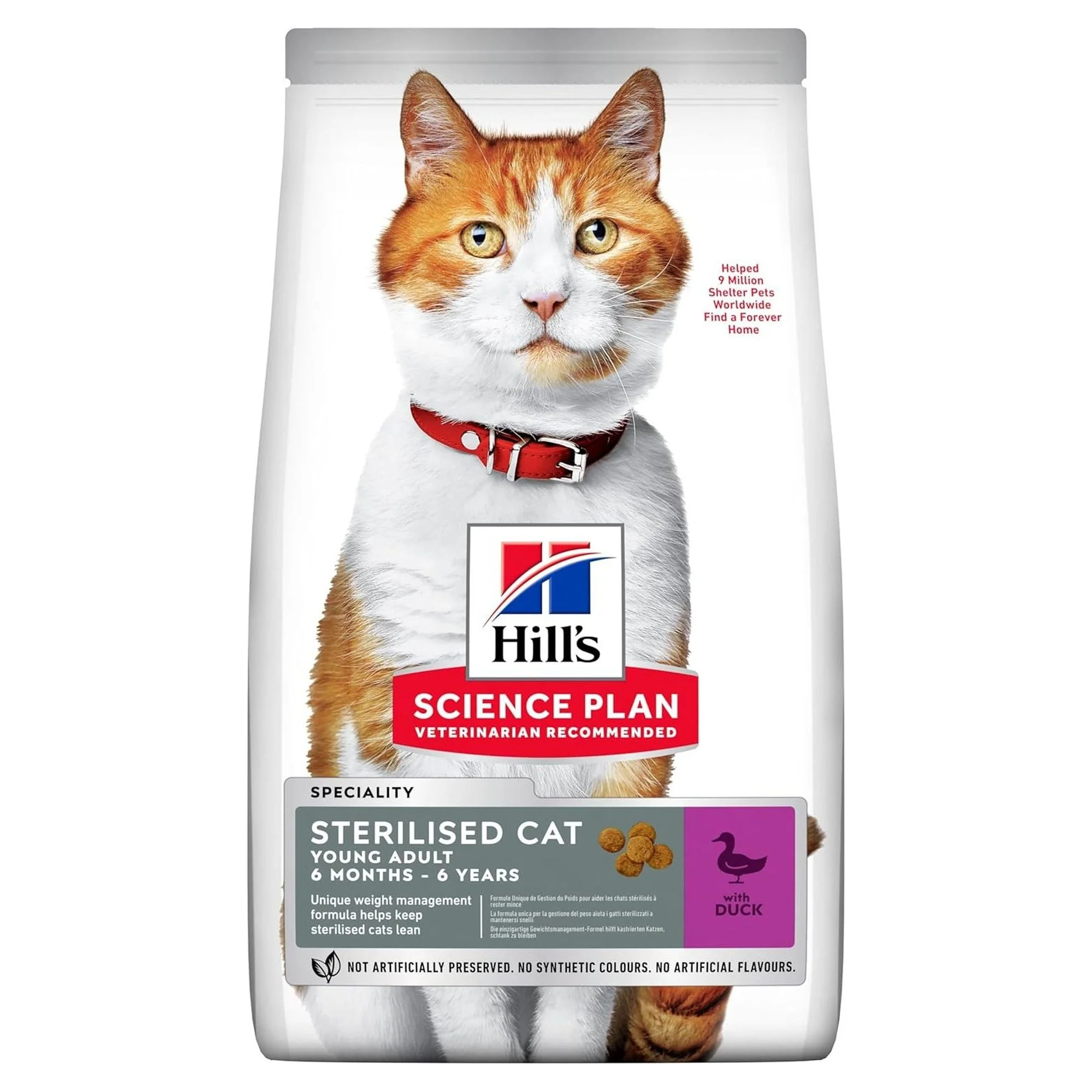 Hill's Science Plan Hill's 6 Ay+ Ördekli Kısırlaştırılmış Genç Yetişkin Kedi Maması 8+2 KG