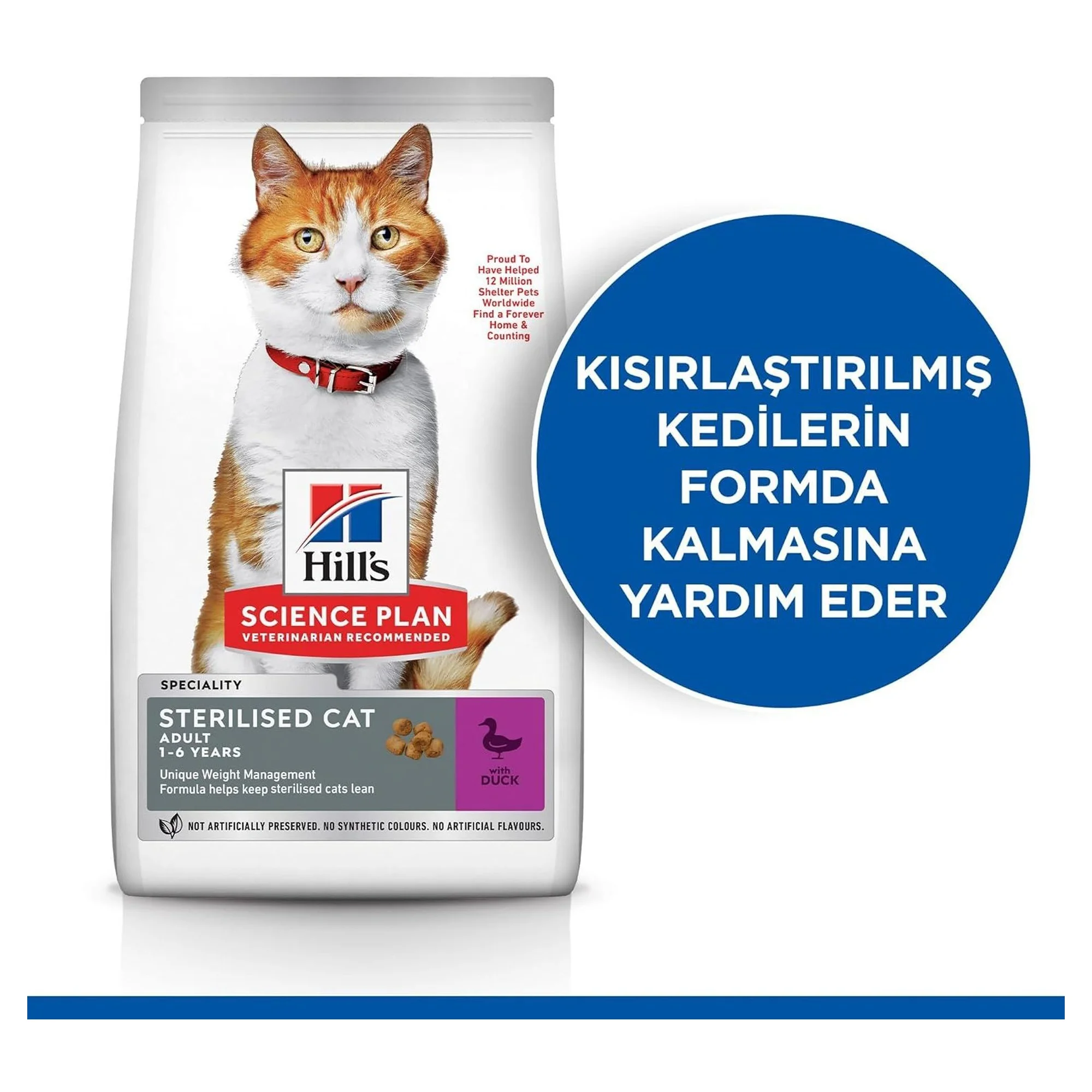 Hill's Science Plan Hill's 6 Ay+ Ördekli Kısırlaştırılmış Genç Yetişkin Kedi Maması 8+2 KG — 10.2 kg — Görsel 2