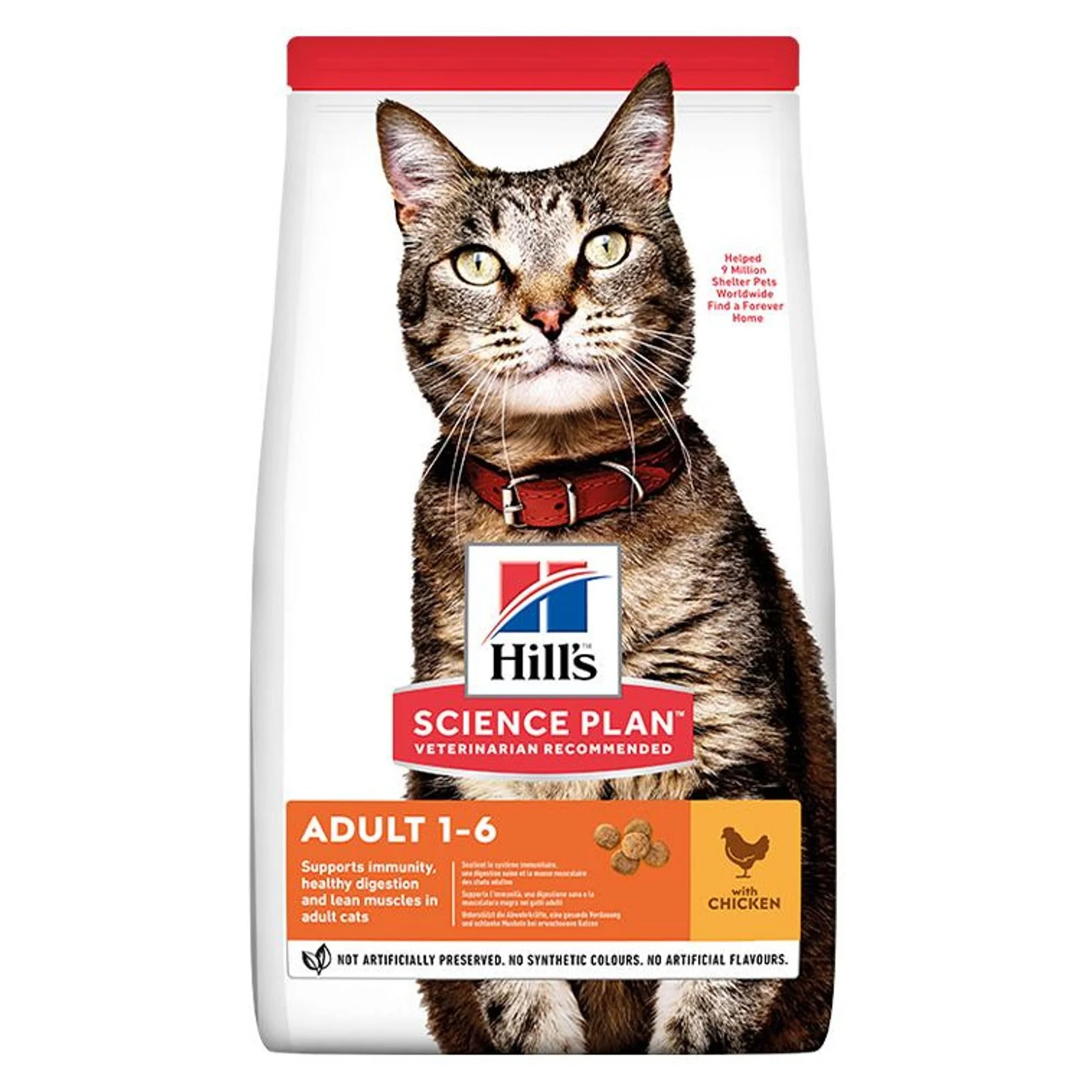 Hill's Science Plan Hill's Adult 1-6 Yaş Tavuklu Yetişkin Kedi Maması 1.5 KG