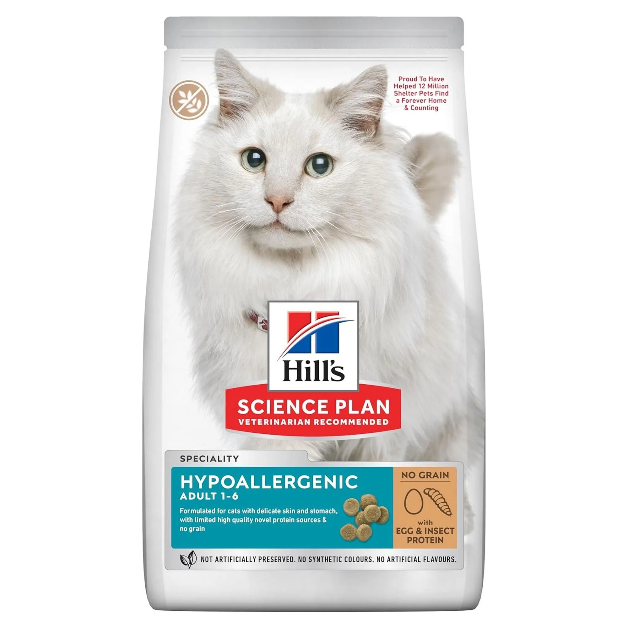 Hill's Science Plan Hill's Hipoalerjenik Yumurta ve Böcek Proteinli  Yetişkin Kedi Maması 7 KG