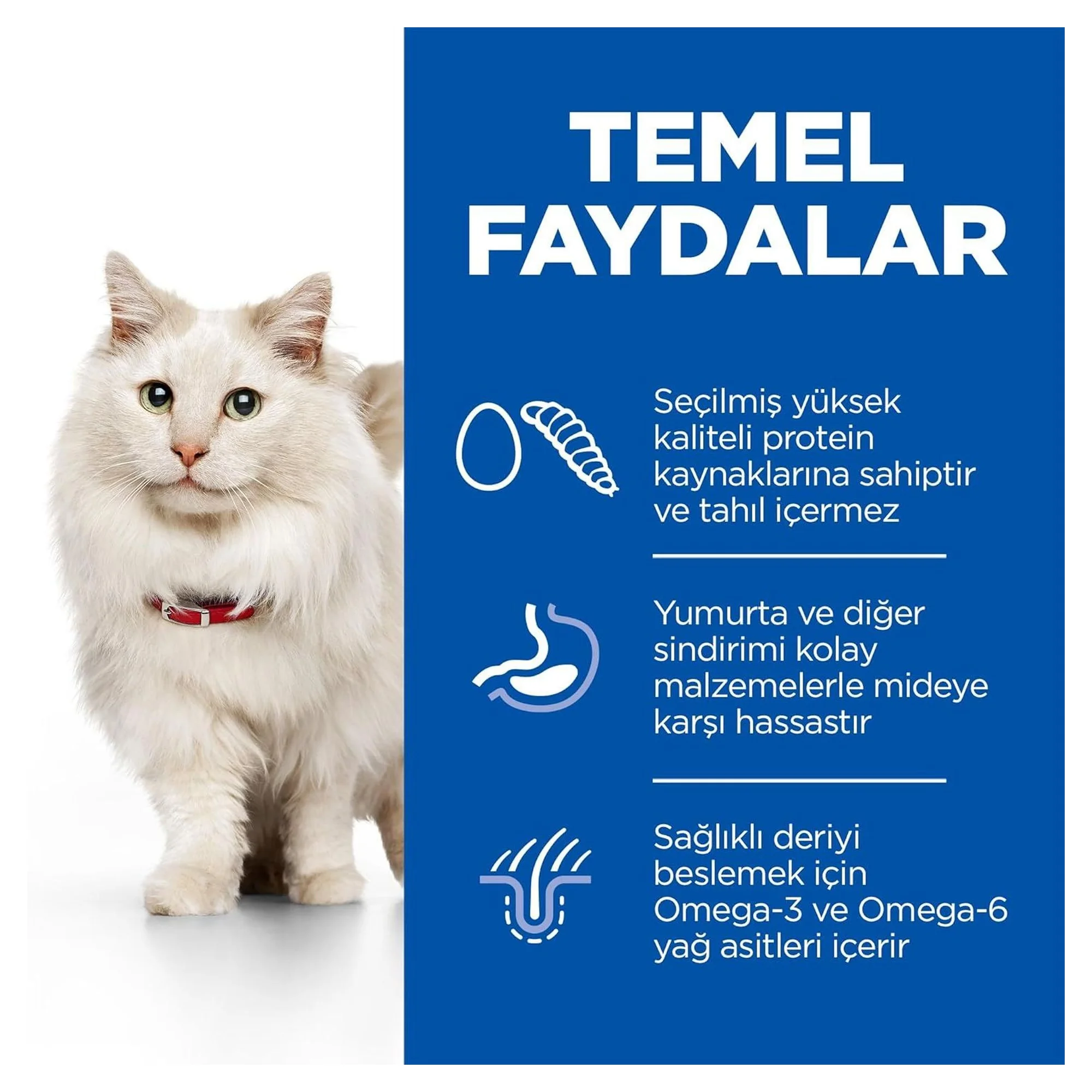 Hill's Science Plan Hill's Hipoalerjenik Yumurta ve Böcek Proteinli Yetişkin Kedi Maması 7 KG — Hassas Sindirim, 7 kg — Görsel 3