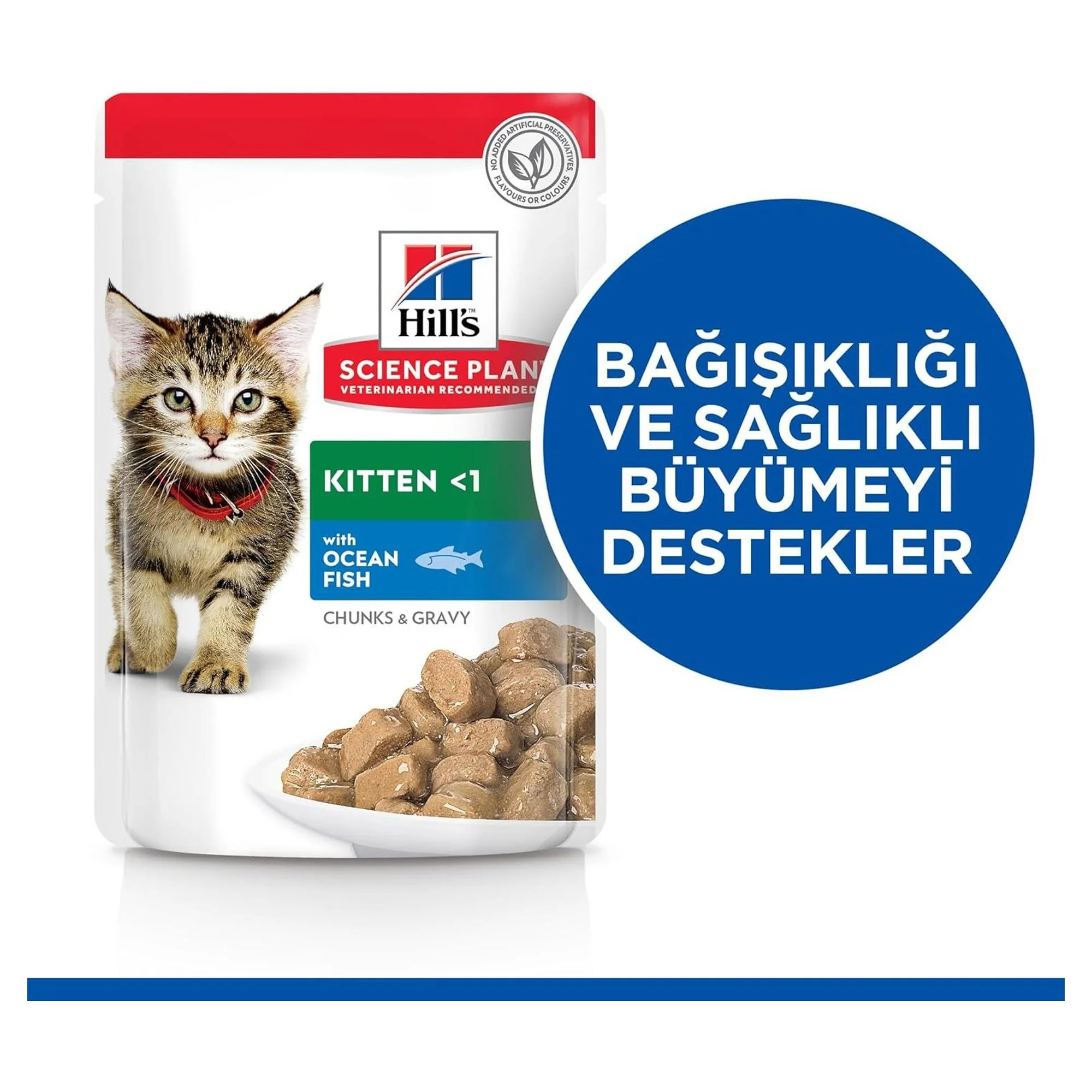 Hill's Science Plan Hill's Okyanus Balıklı Pouch Yavru Kedi Maması 85 G — Normal — Görsel 2