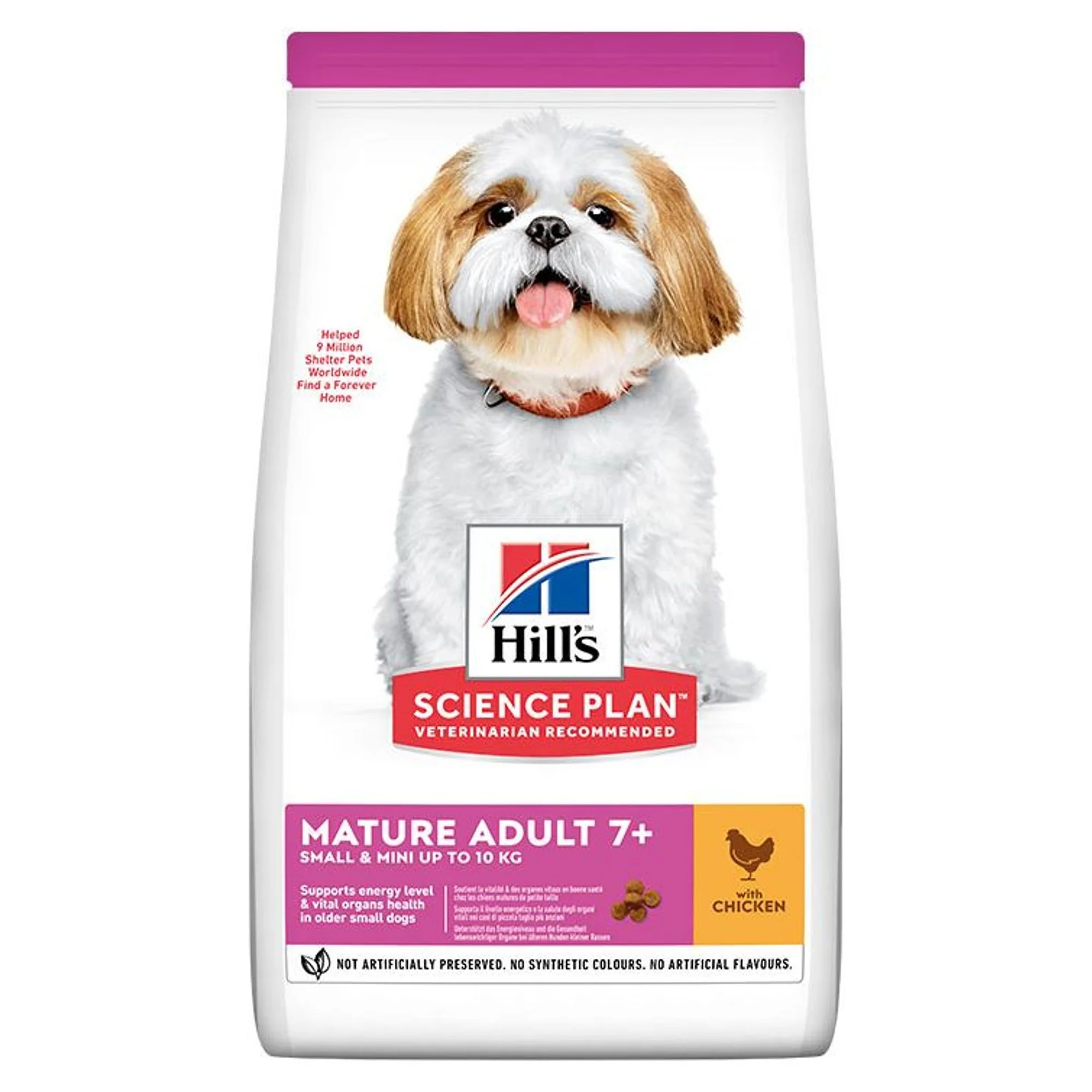 Hill's Science Plan Hill's Mature Adult 7+Yaş Tavuklu Küçük ve Mini Irk Yaşlı Köpek Maması 1.5 KG