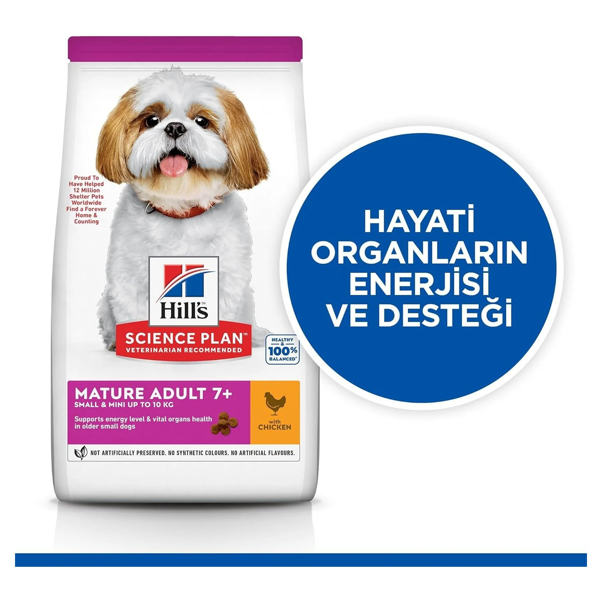 Hill's Science Plan Hill's Mature Adult 7+Yaş Tavuklu Küçük ve Mini Irk Yaşlı Köpek Maması 1.5 KG — Normal, 1.5 kg — Görsel 2