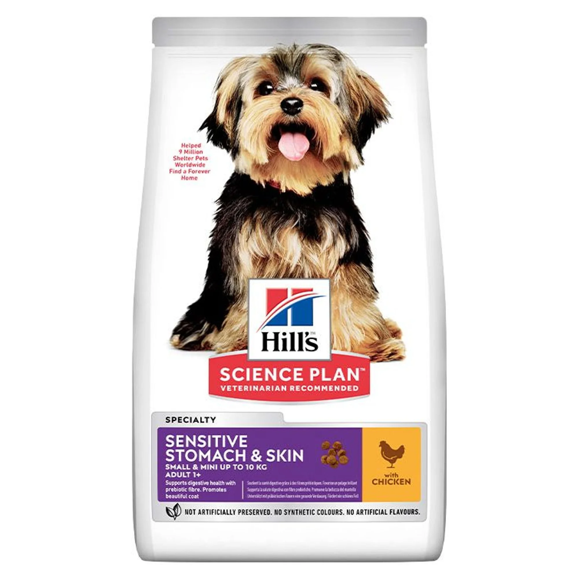 Hill's Science Plan Hill's Adult 1+ Yaş Tavuklu Hassas Mide ve Cilt İçin Küçük ve Mini Irk Yetişkin Köpek Maması 1.5 KG