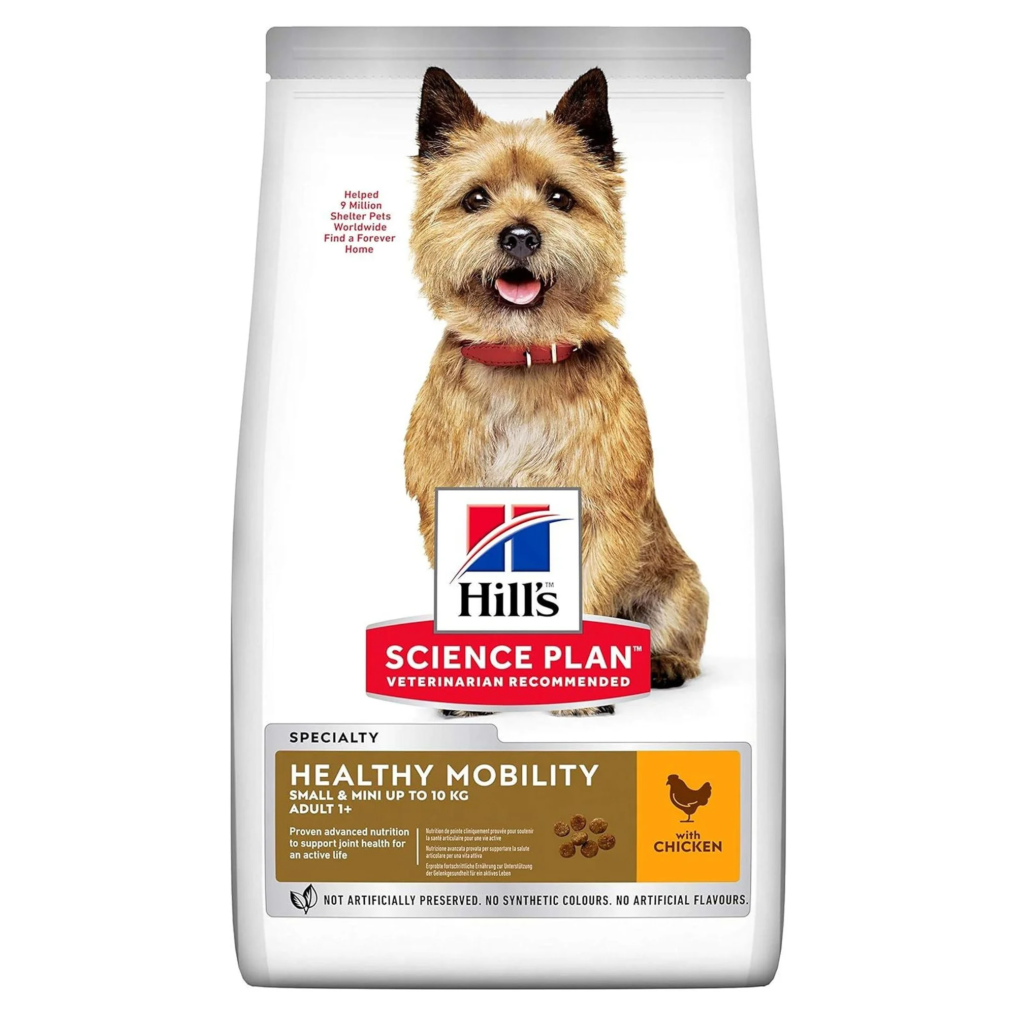 Hill's Science Plan Hill's Adult 1+ Yaş Healthy Mobility Tavuklu Eklem Destekleyici Küçük ve Mini Irk Yetişkin Köpek Maması 1.5 KG