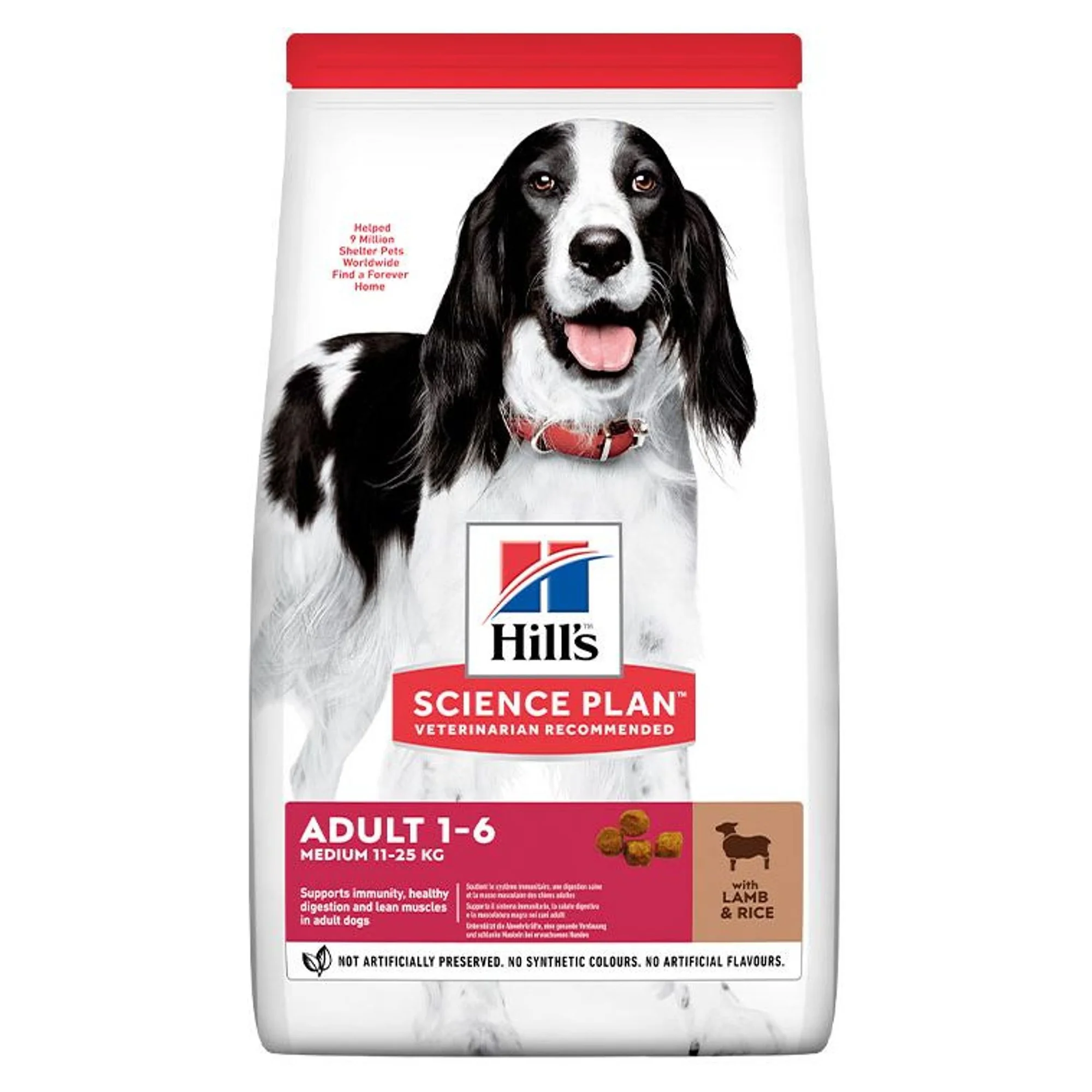 Hill's Science Plan Hill's Adult 1-6 Yaş Pirinç ve Kuzu Etli Yetişkin Köpek Maması 2.5 KG