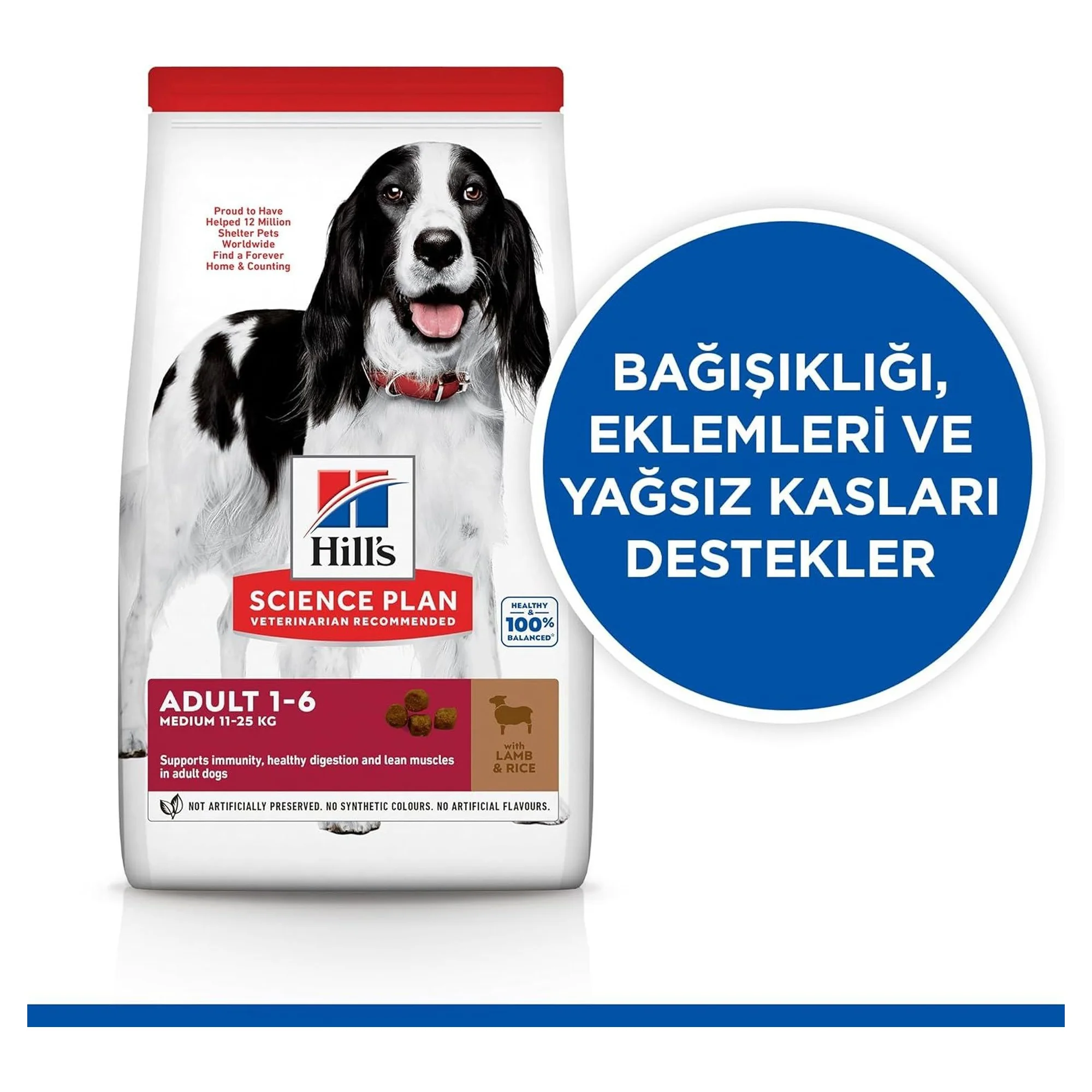 Hill's Science Plan Hill's Adult 1-6 Yaş Pirinç ve Kuzu Etli Yetişkin Köpek Maması 2.5 KG — Normal, 2.5 kg — Görsel 2