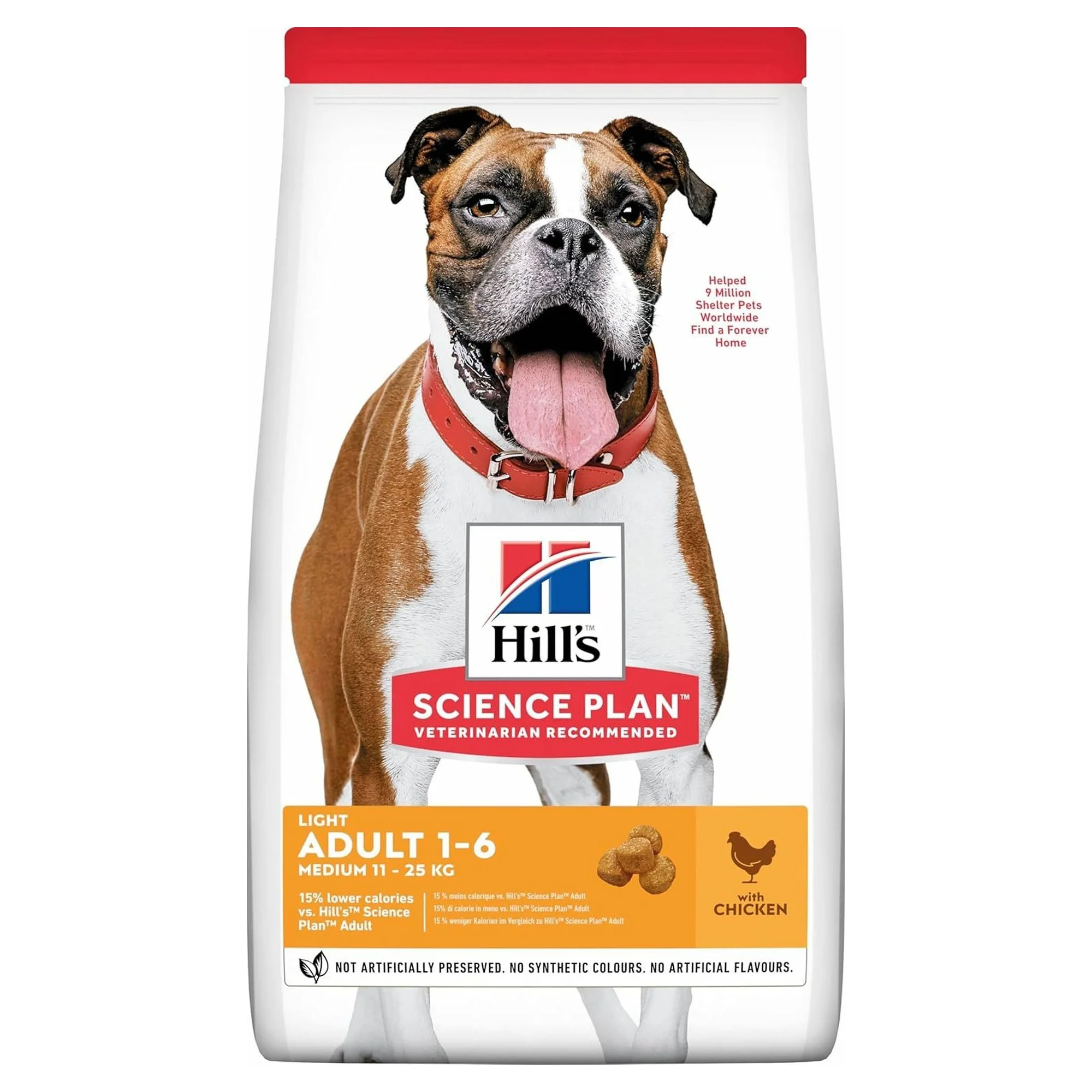 Hill's Science Plan Hill's Adult 1-6 Yaş Light Tavuklu Yetişkin Köpek Maması 2.5 KG
