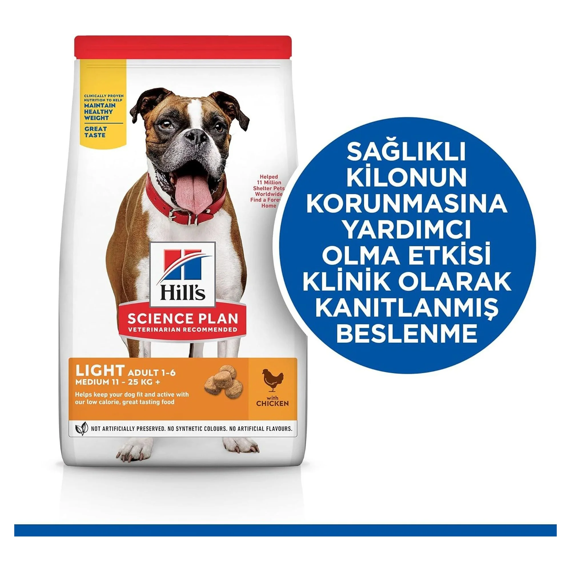 Hill's Science Plan Hill's Adult 1-6 Yaş Light Tavuklu Yetişkin Köpek Maması 2.5 KG — Diyet, 2.5 kg — Görsel 2