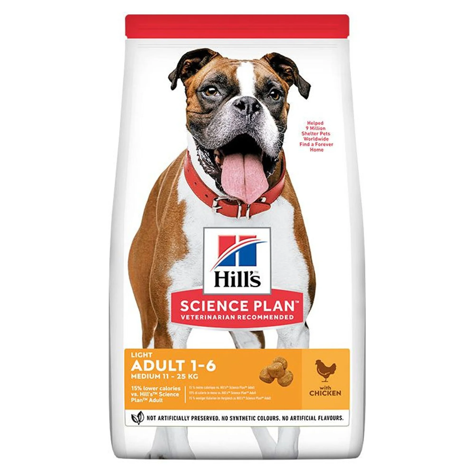 Hill's Science Plan Hill's Adult 1-6 Yaş Light Tavuklu Yetişkin Köpek Maması 14 KG