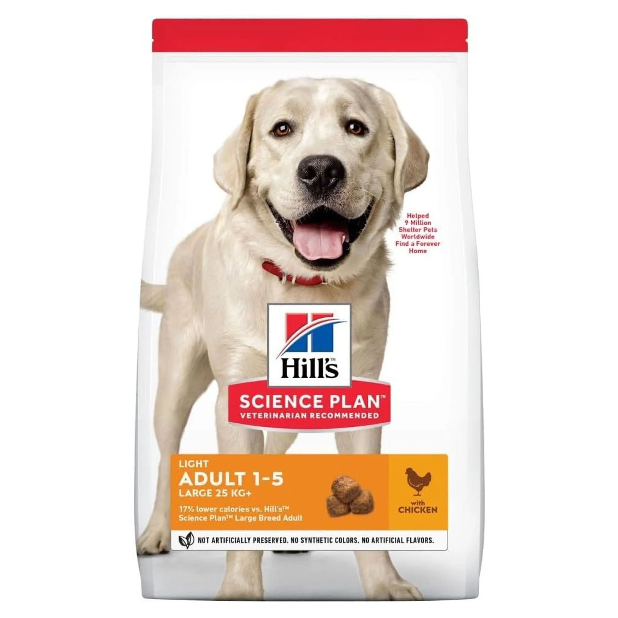 Hill's Science Plan Hill's Adult 1-5 Yaş Light Büyük Irk Yetişkin Köpek Kuru Maması 14 KG