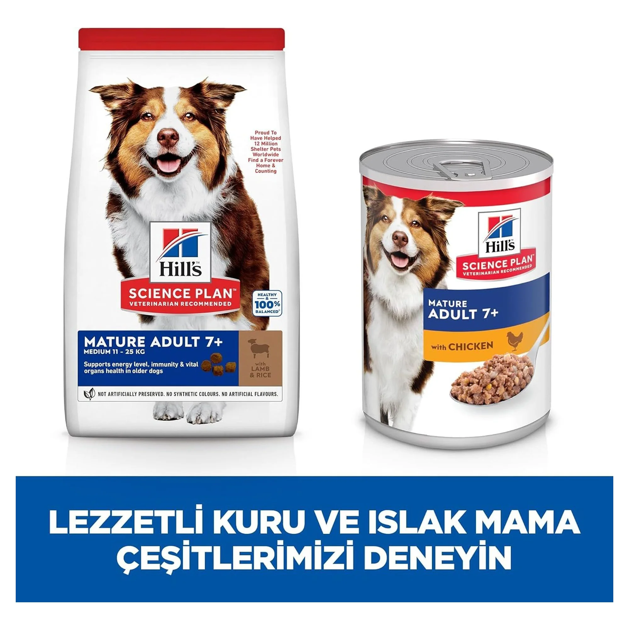 Hill's Science Plan Hill's Mature Adult 7+ Yaş Pirinç ve Kuzu Etli Orta Irk Yaşlı Köpek Maması 12+2 KG — Normal, 14.2 kg — Görsel 5