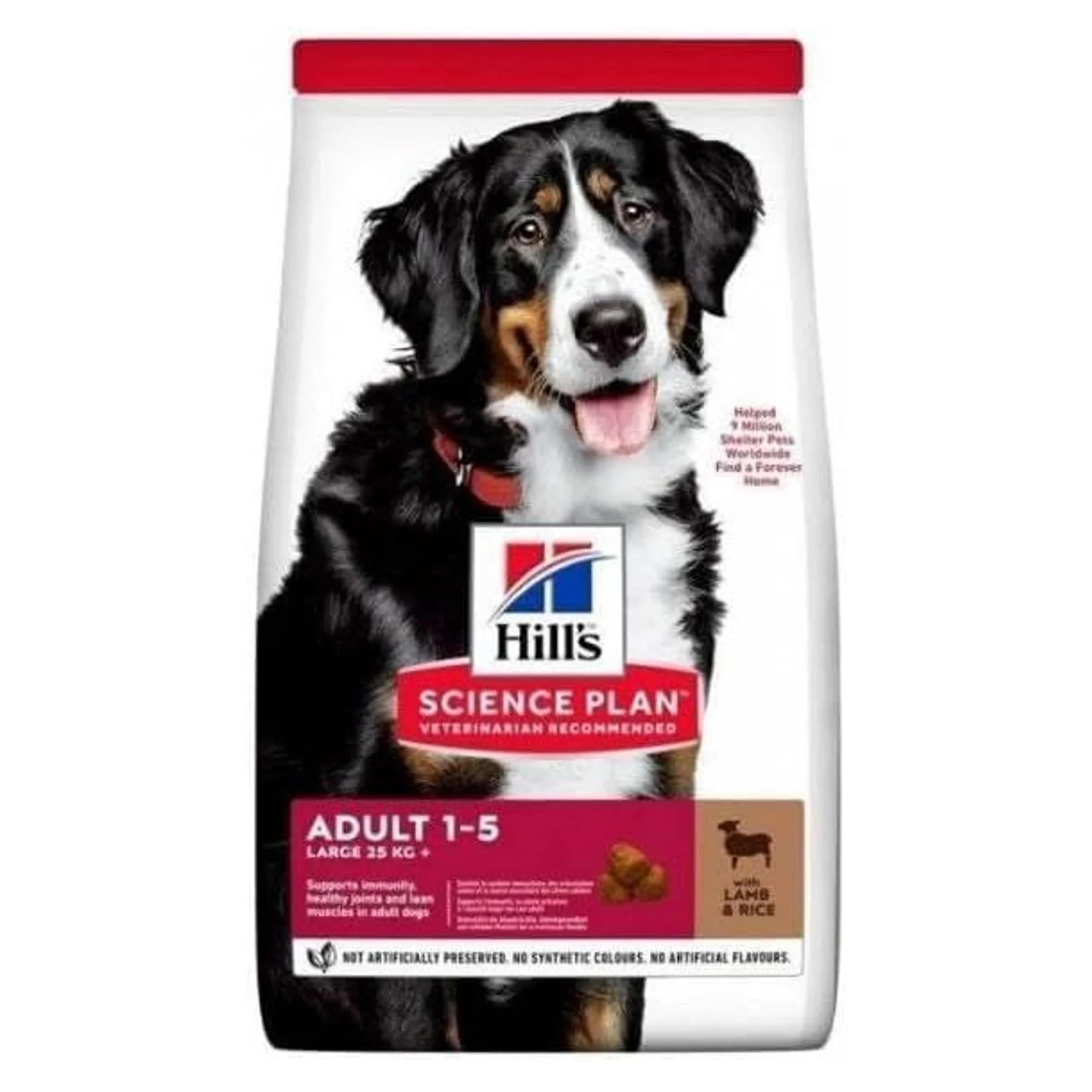 Hill's Science Plan Hill's Adult 1-5 Yaş Pirinç ve Kuzu Etli Büyük Irk Yetişkin Köpek Maması 12+2 KG — Normal, 14.1 kg — Görsel 3