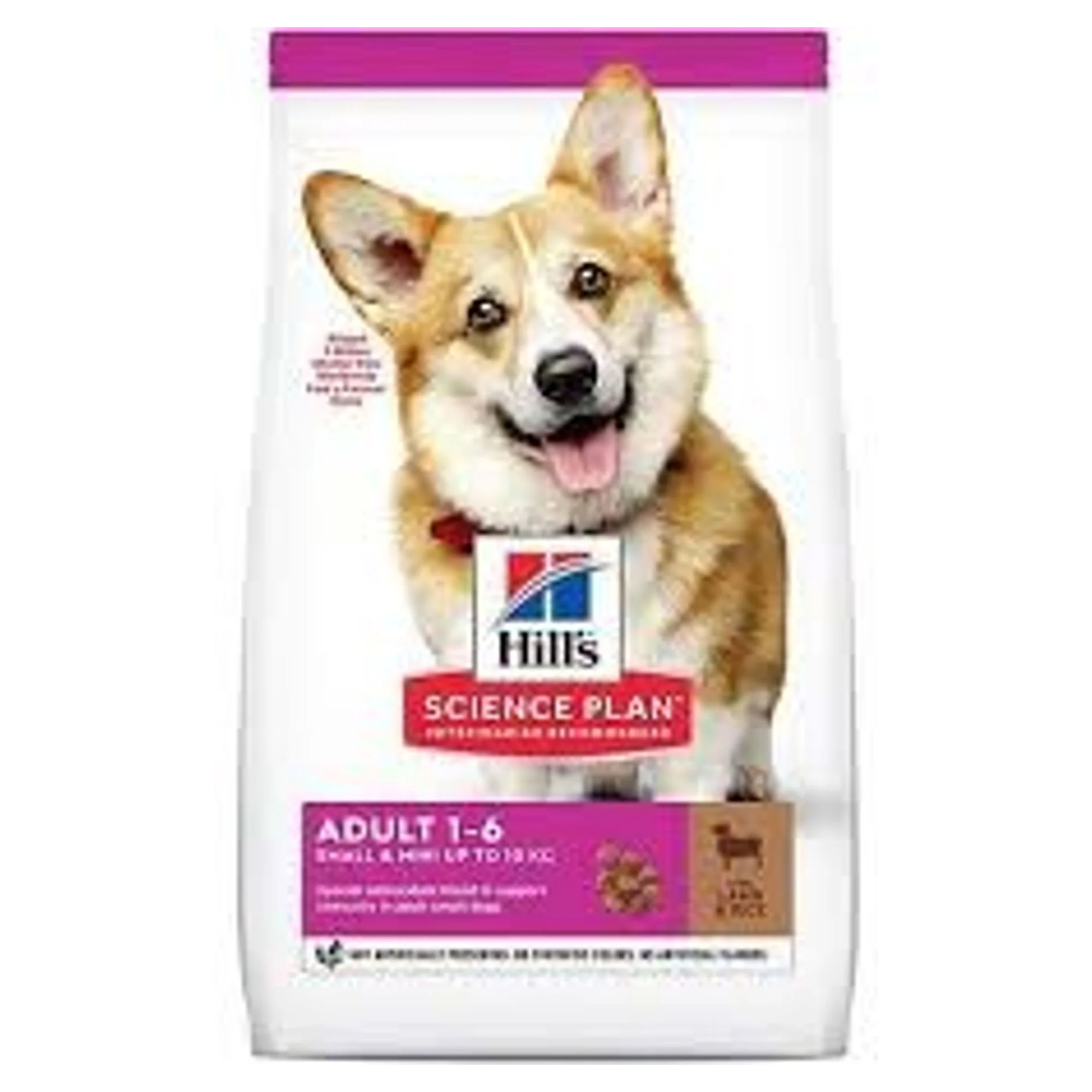 Hill's Science Plan Hill's Adult 1-6 Yaş Pirinç ve Kuzu Etli Küçük ve Mini Irk Yetişkin Köpek Maması 1.5 KG