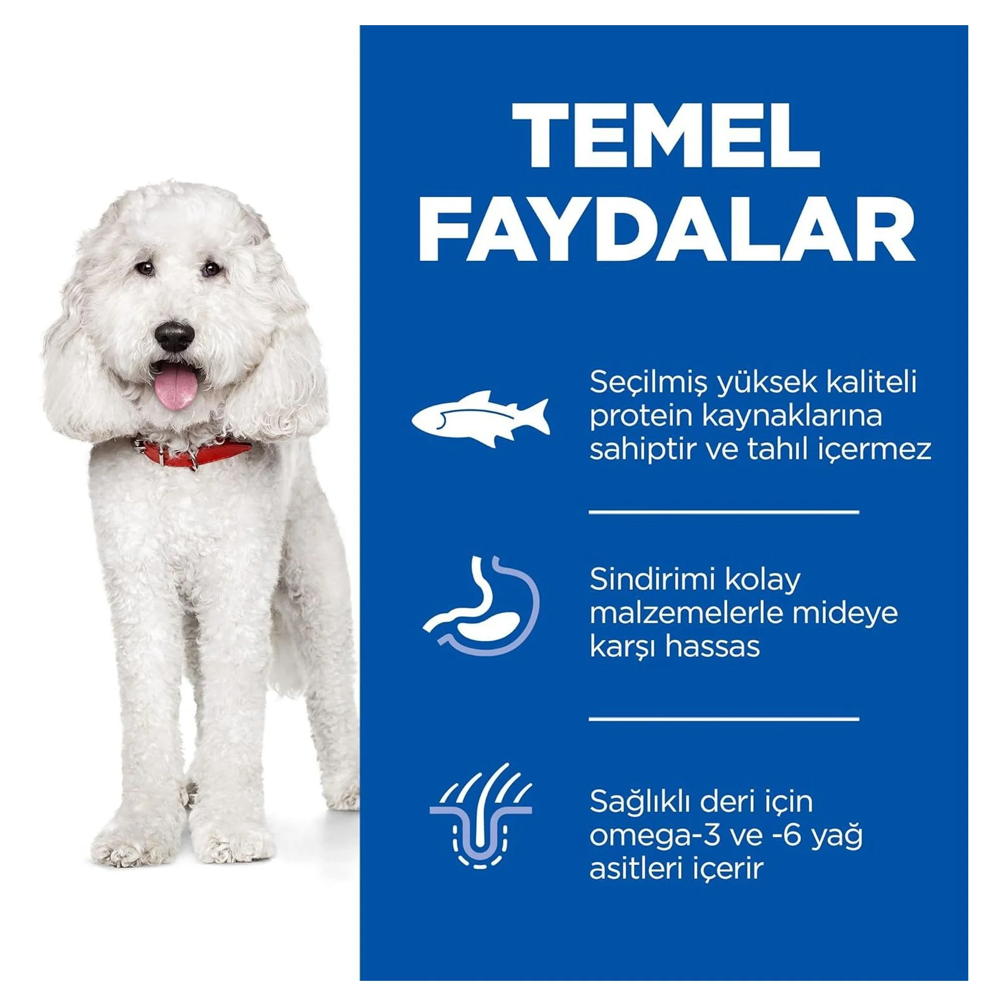 Hill's Science Plan Hill's Somonlu Hipoalerjenik Orta Irk Yetişkin Köpek Maması 10+2 KG — Hassas Sindirim, 12 kg — Görsel 3