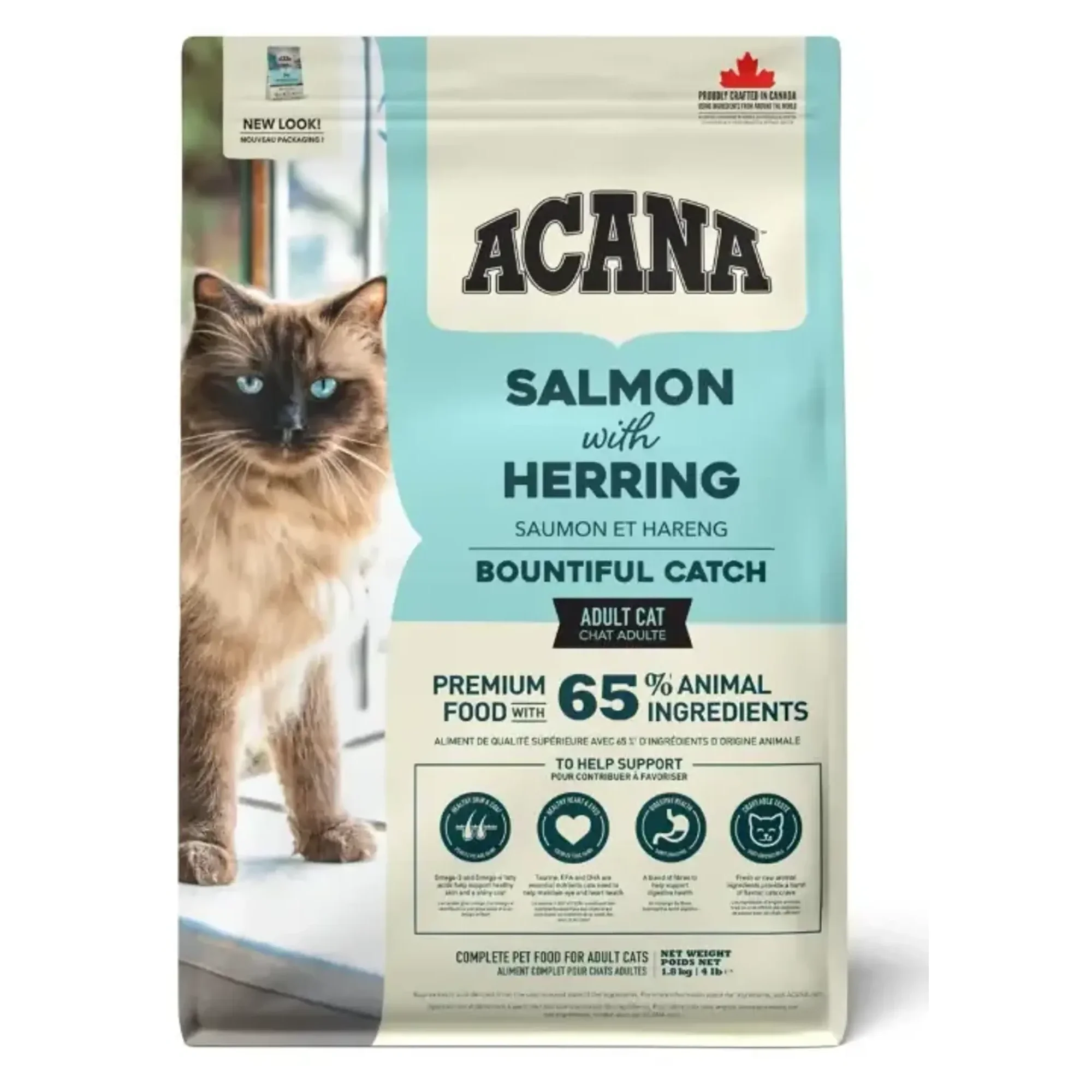 Acana Bountiful Catch Balıklı Tahılsız Yetişkin Kedi Maması 1.8 KG