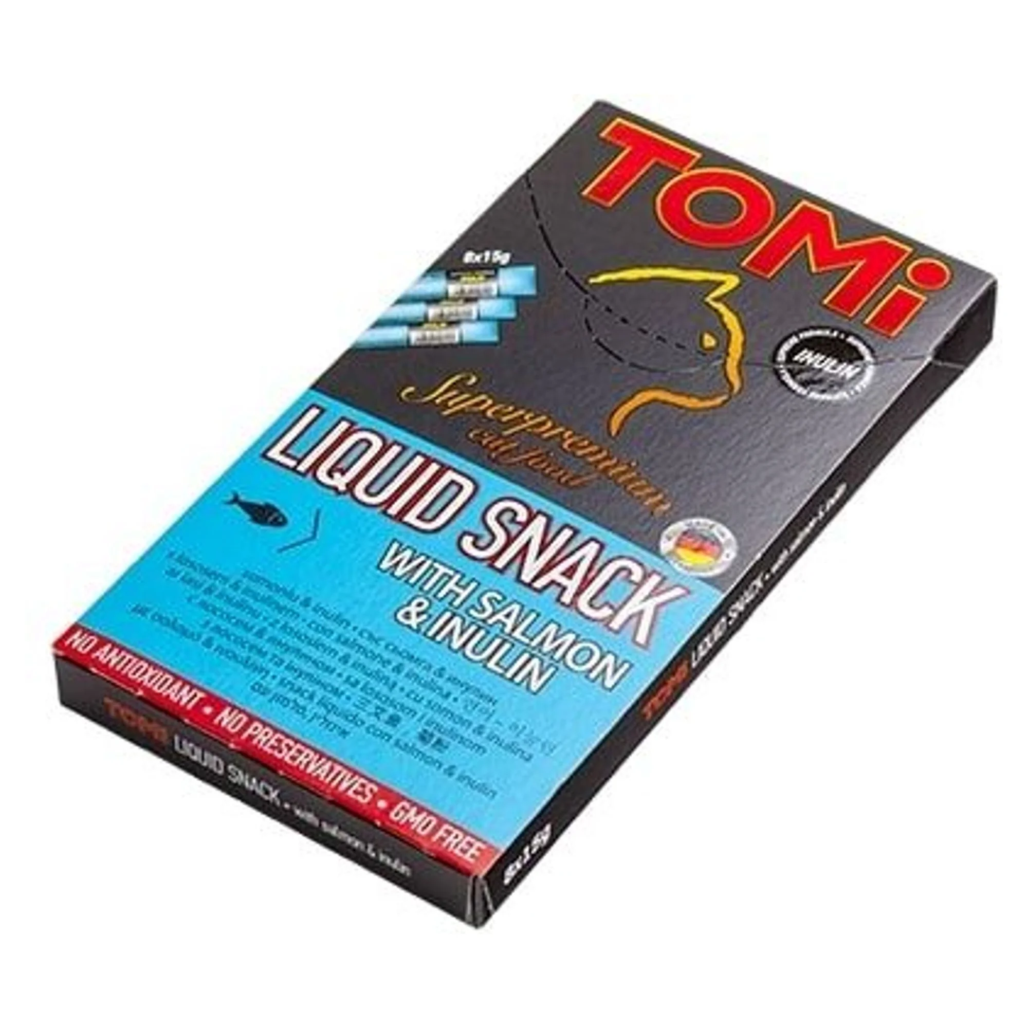 Tomi Somon ve İnülin Kedi Atıştırmalık Kreması 8x15 G 120 G