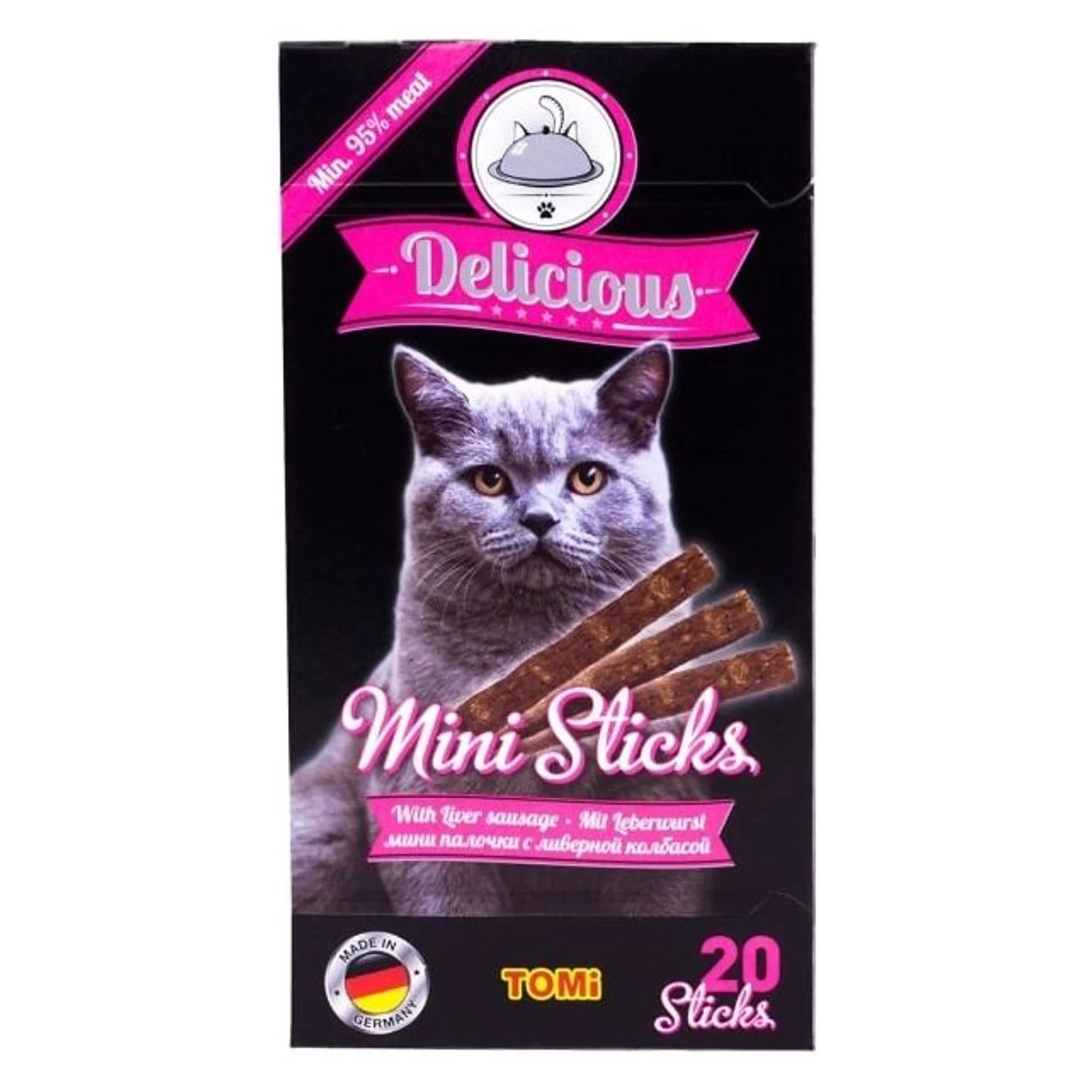 Tomi Mini Stick Sosisli Kedi Ödül Maması 20x2 G