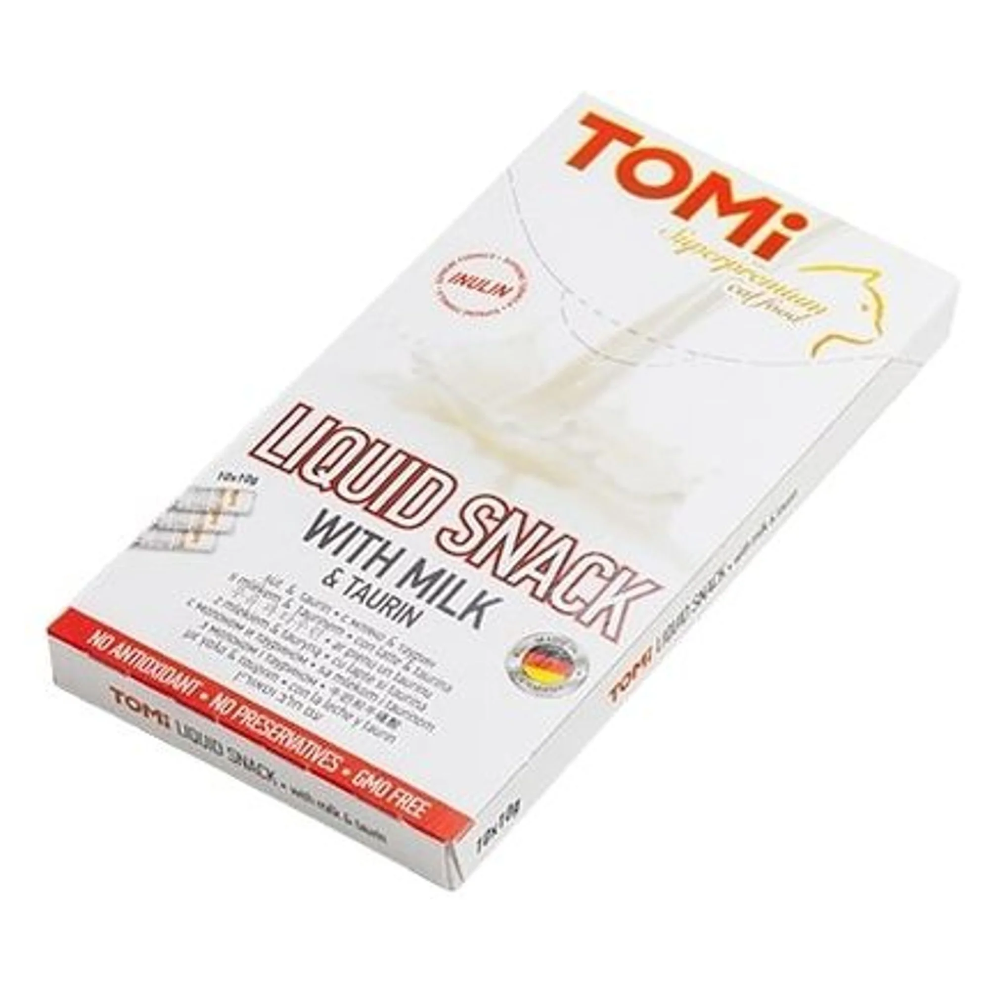 Tomi Sütlü ve Taurinli Atıştırmalık Kedi Kreması 10x10 G