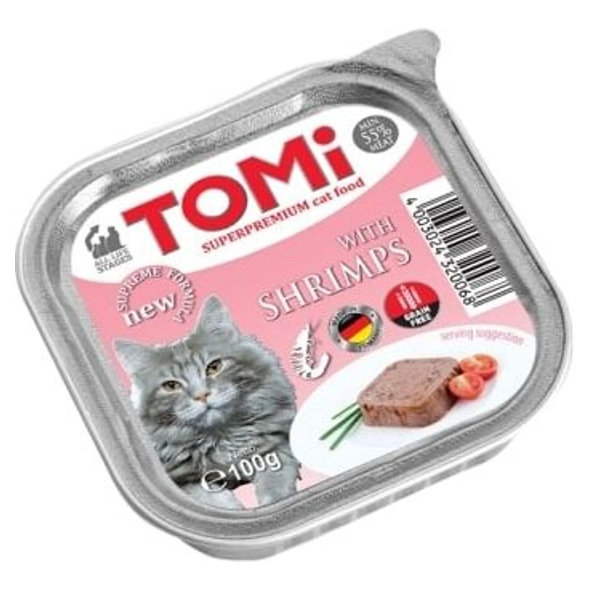 Tomi Pate Karidesli Yetişkin Kedi Konservesi 100 G