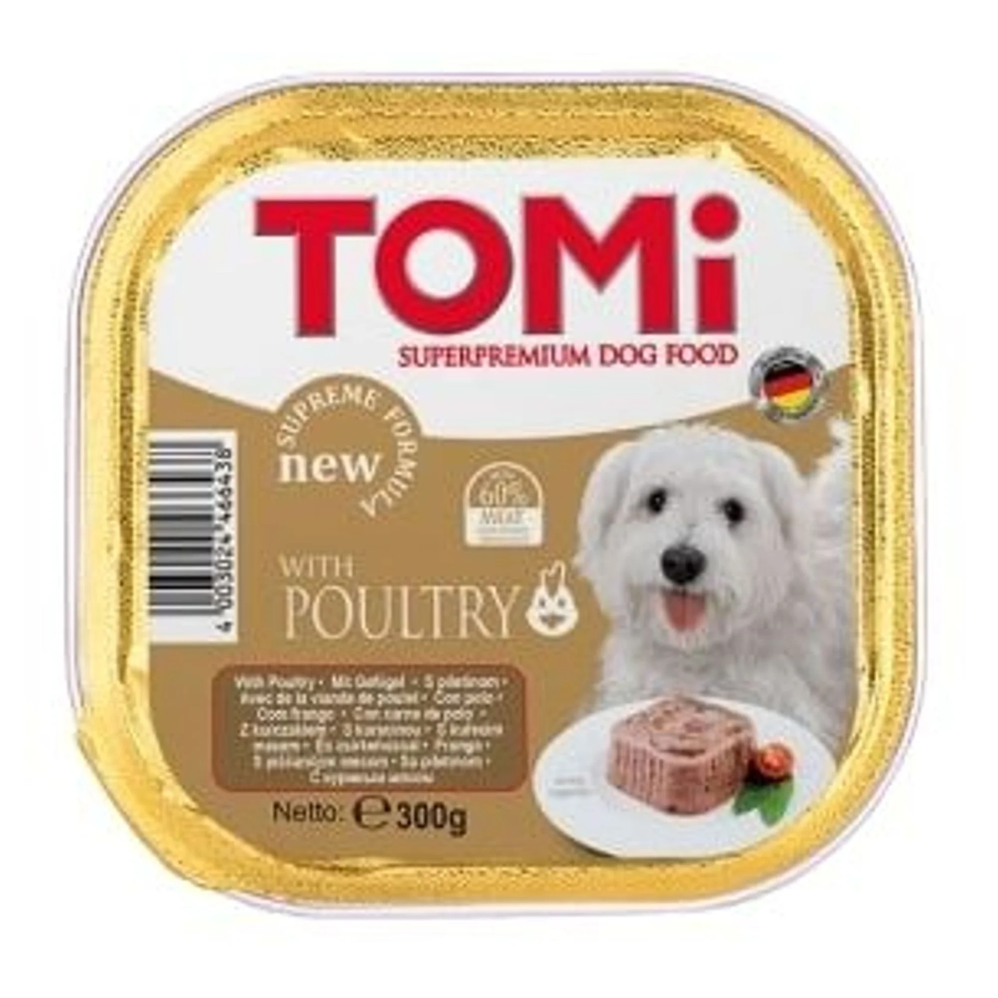 Tomi Pate Kümes Hayvanlı Yetişkin Köpek Konservesi 300 G