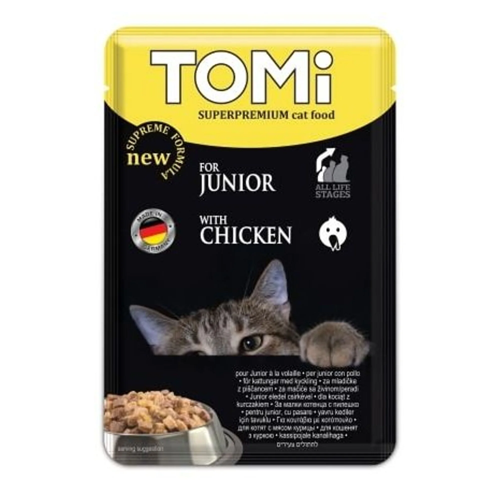 Tomi Kümes Hayvanlı Yavru Kedi Yaş Maması 100 G