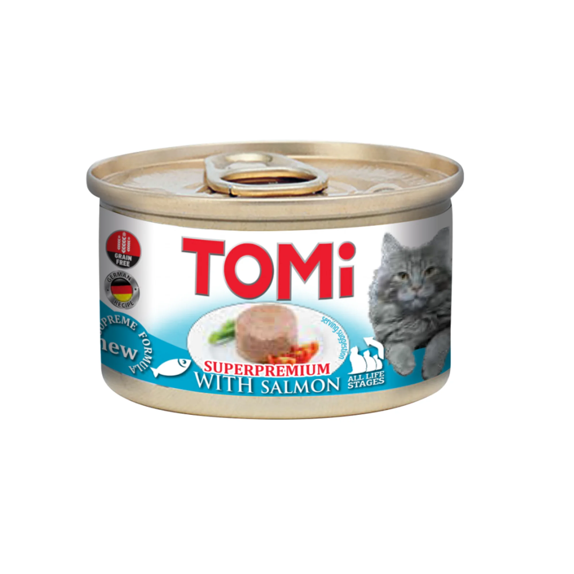 Tomi Somonlu Kedi Konservesi 85 G