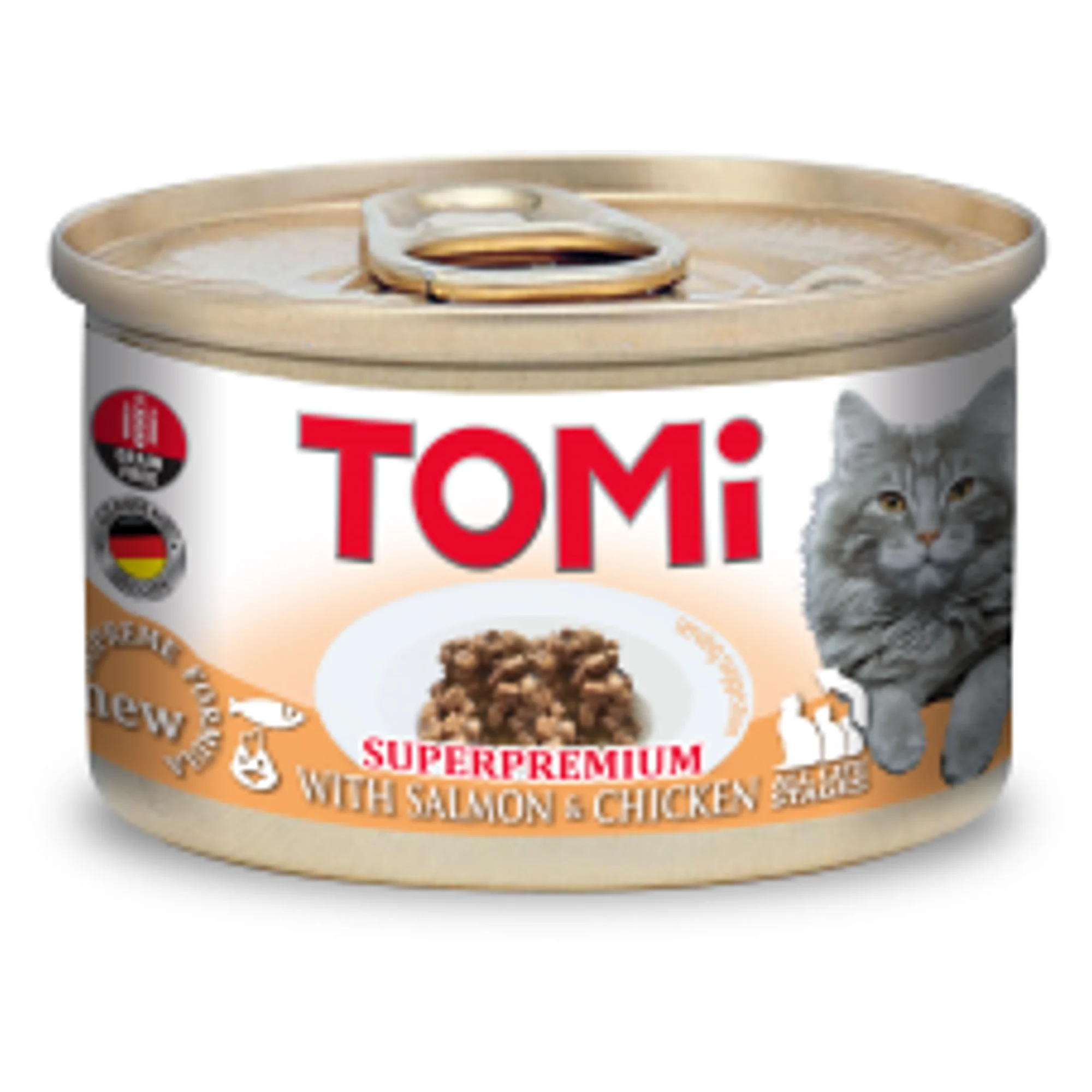 Tomi Somonlu ve Tavuklu Kedi Konservesi 85 G