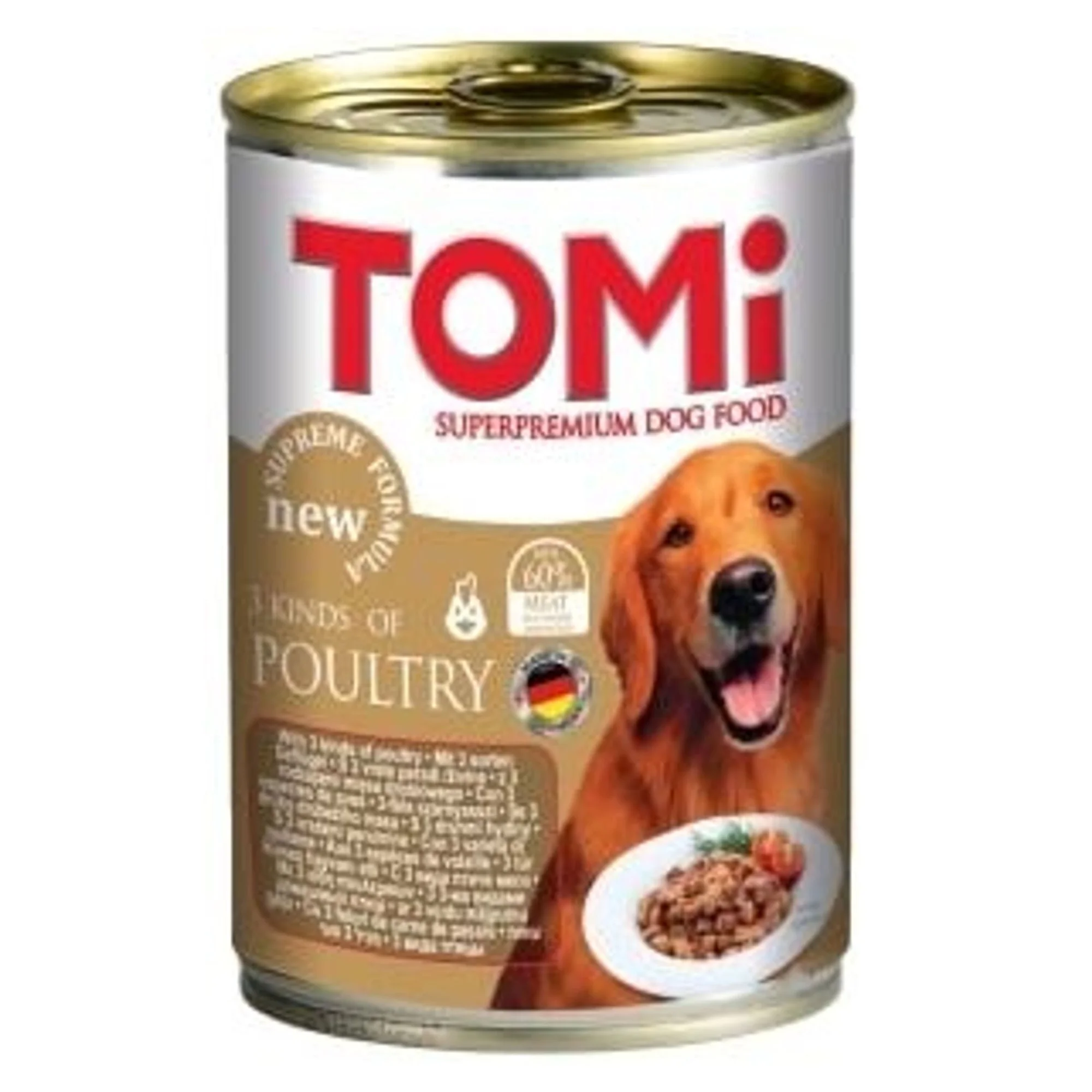 Tomi Kümes Hayvanlı Yetişkin Köpek Konservesi 400 G