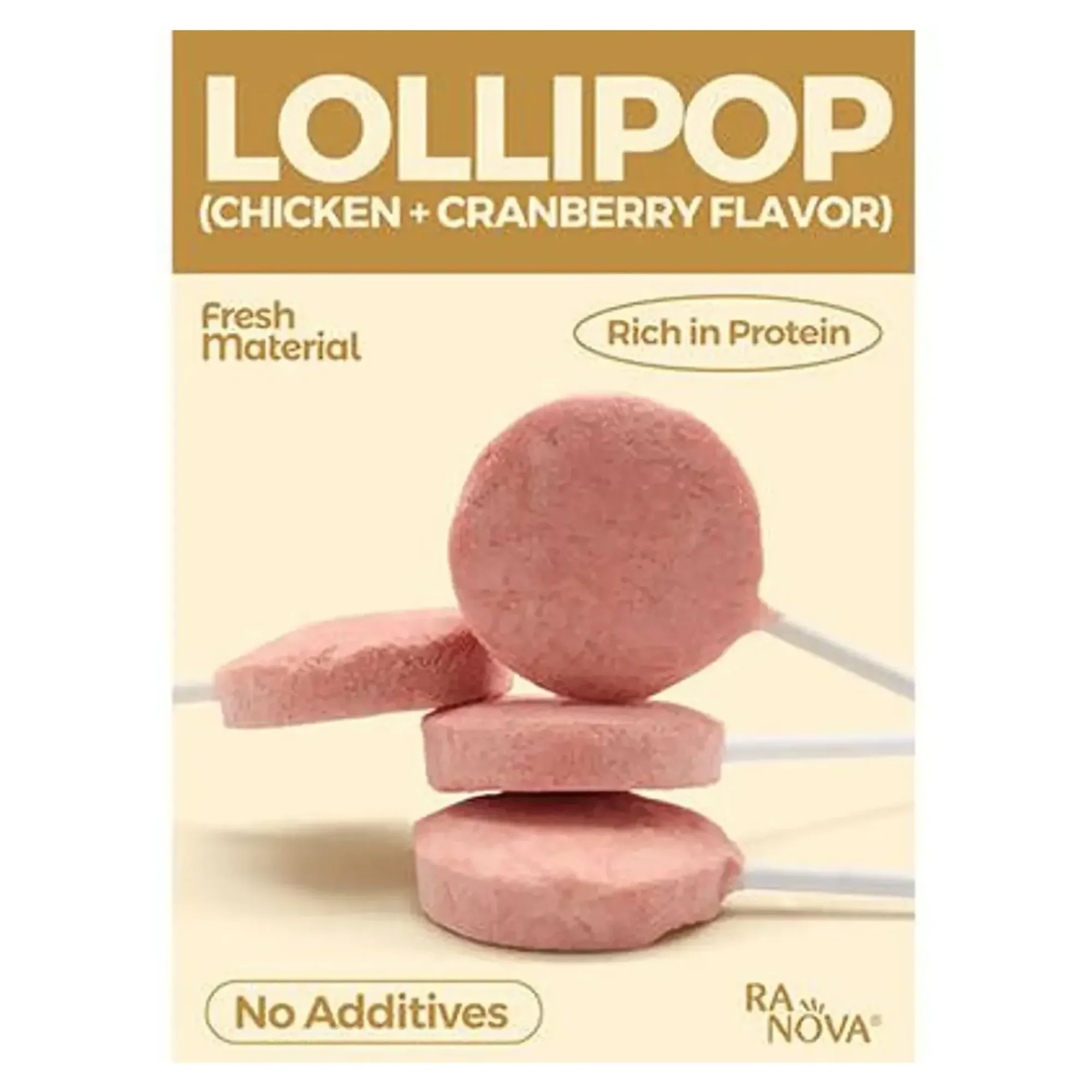 Ranova Ranova Kızılcık Aromalı Dondurularak Kurutulmuş Kedi Ödülü Lolipop 1.4 G — Ödül Maması, 3 g — Görsel 2
