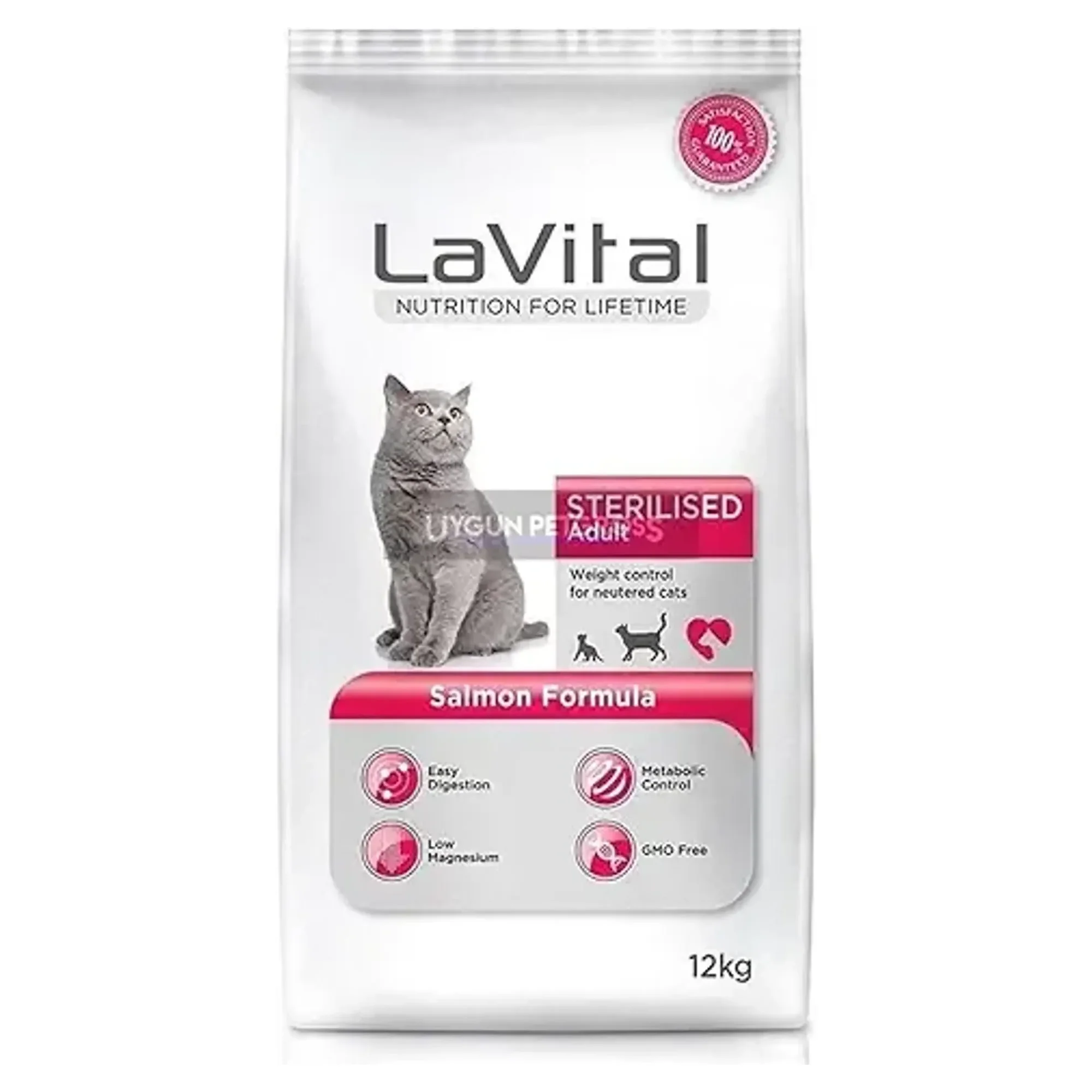 Lavital Kısırlaştırılmış Kediler İçin Somonlu Yetişkin Kedi Maması 12 KG