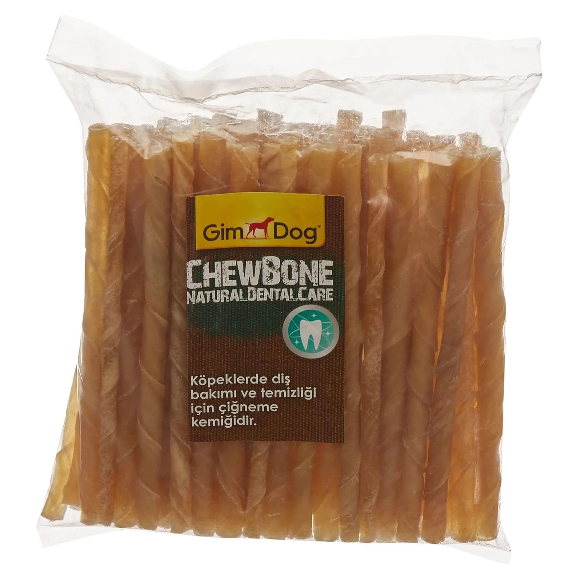 GimDog ChewBone Dental Care Burgu Çubuk 50'li 250G