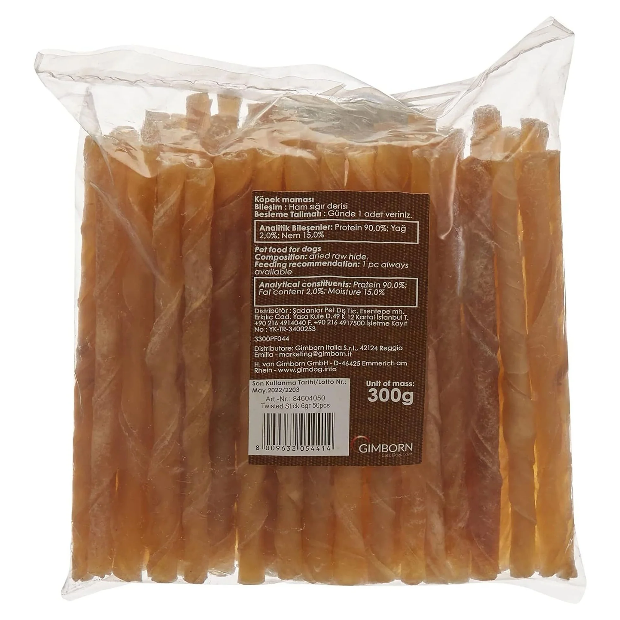 GimDog ChewBone Dental Care Burgu Çubuk 50'li 250G — 305 g — Görsel 2